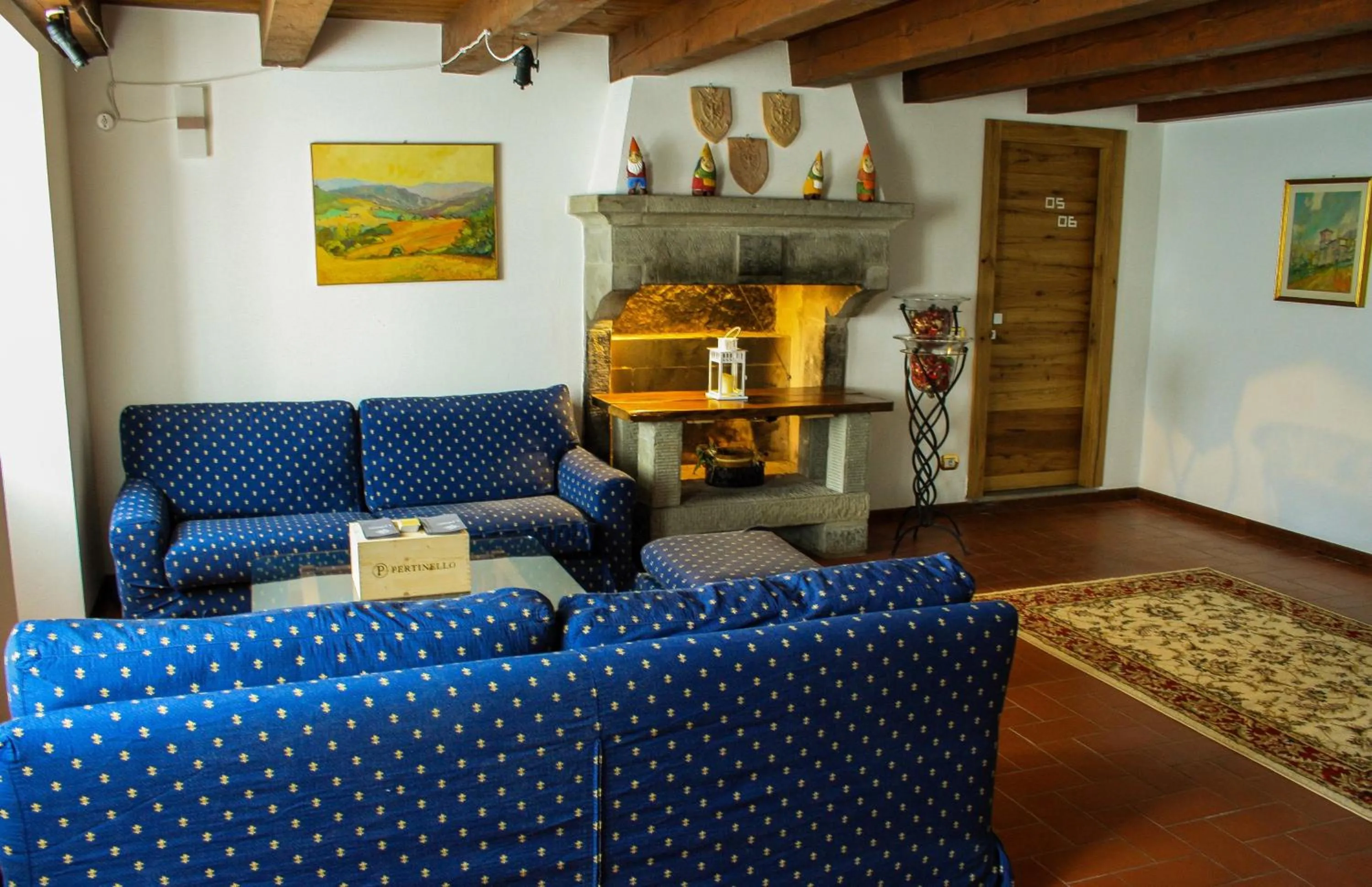 Living room in Il Palazzo Ridracoli