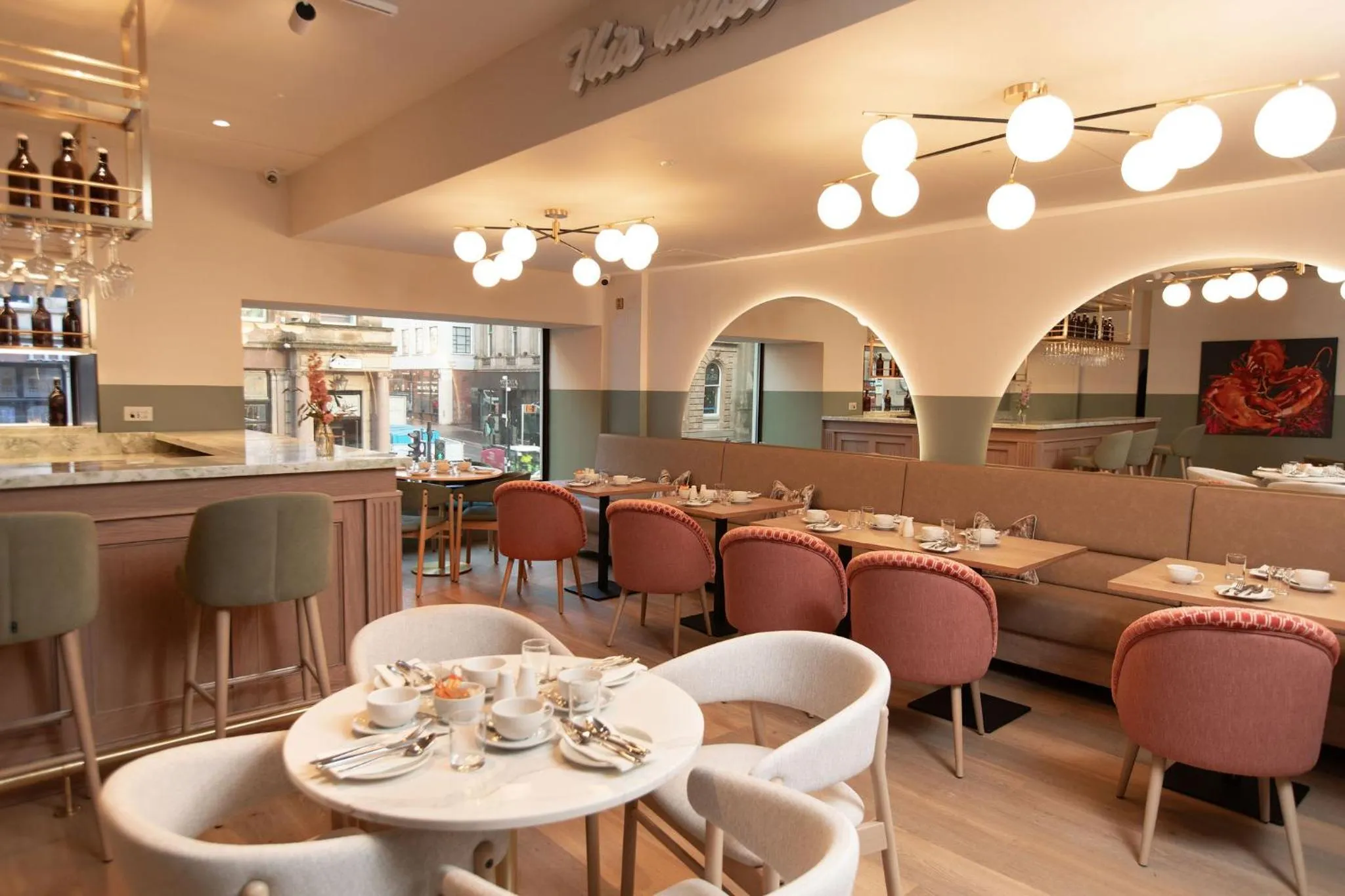 Dining area in The Address Glasgow