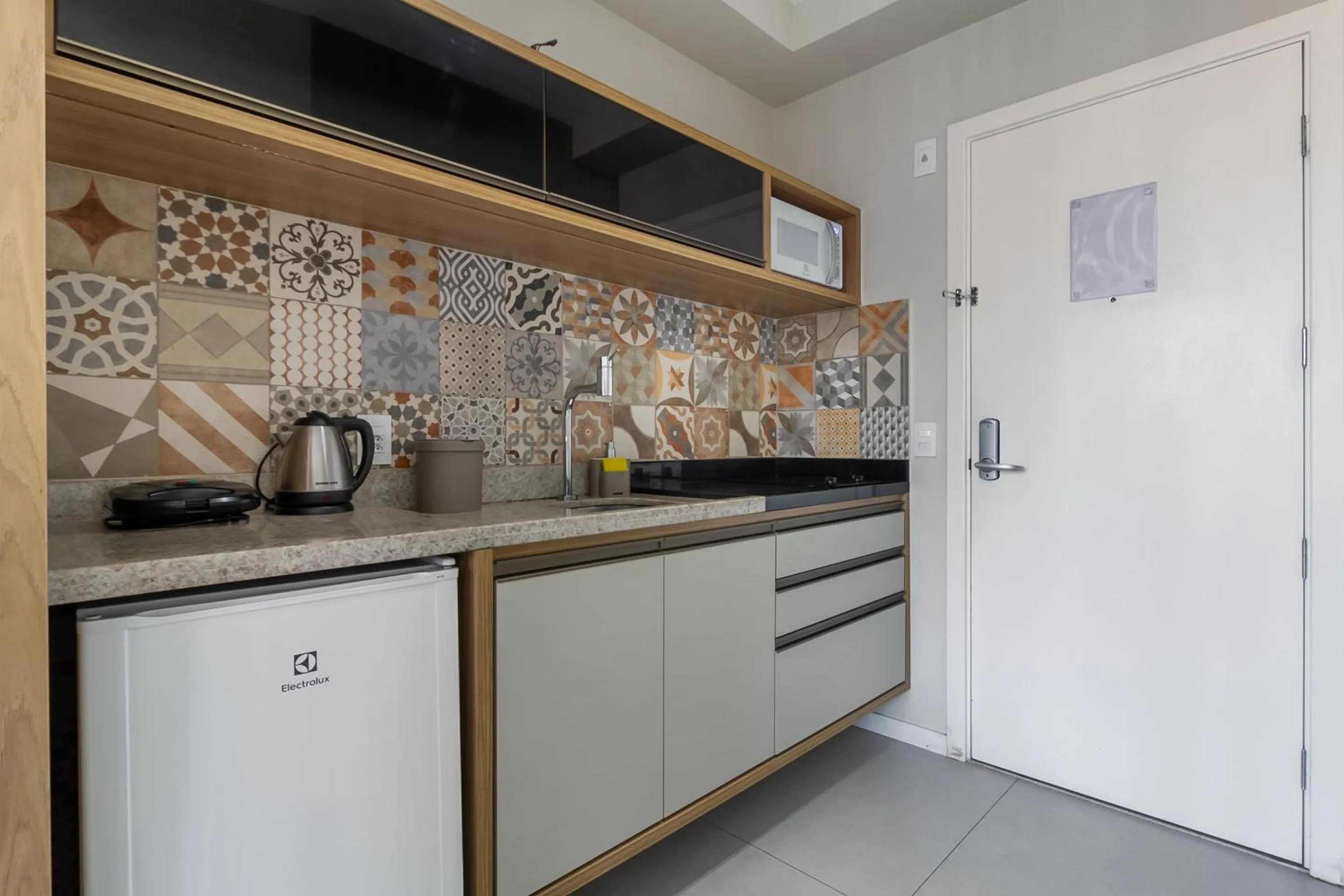 kitchen in 360 Suítes Sé