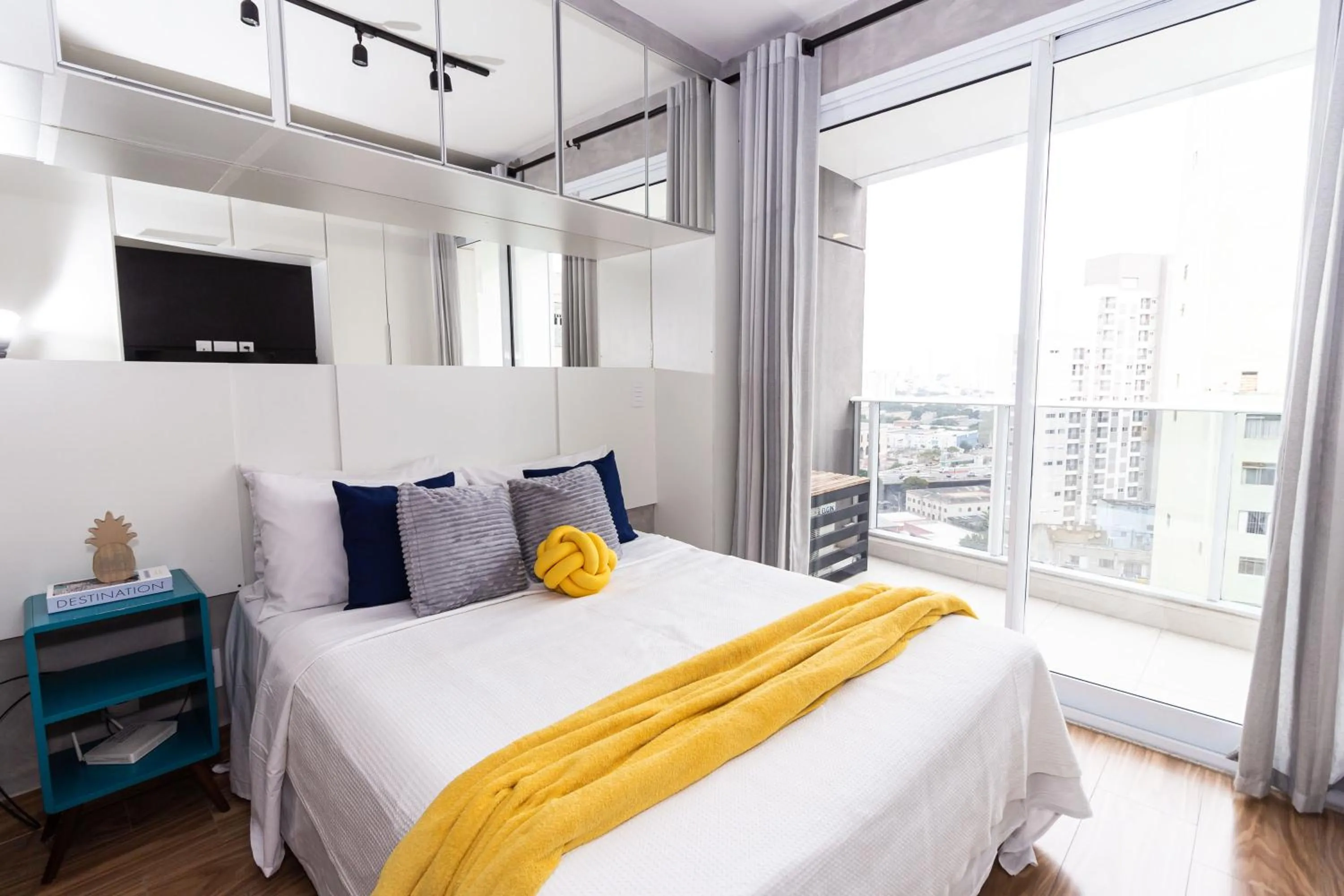 Bedroom, Bed in 360 Suítes Sé