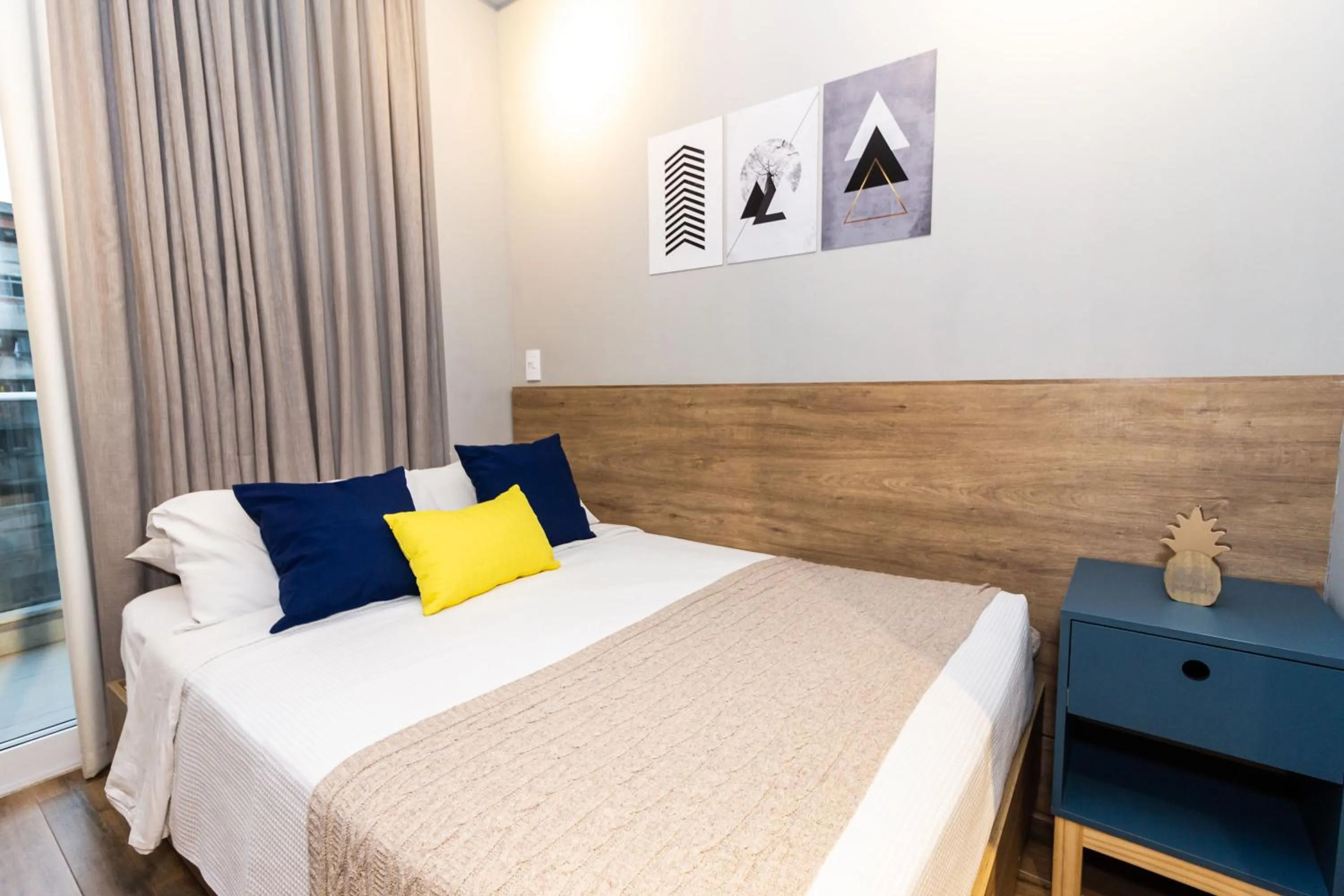 Bedroom, Bed in 360 Suítes Sé