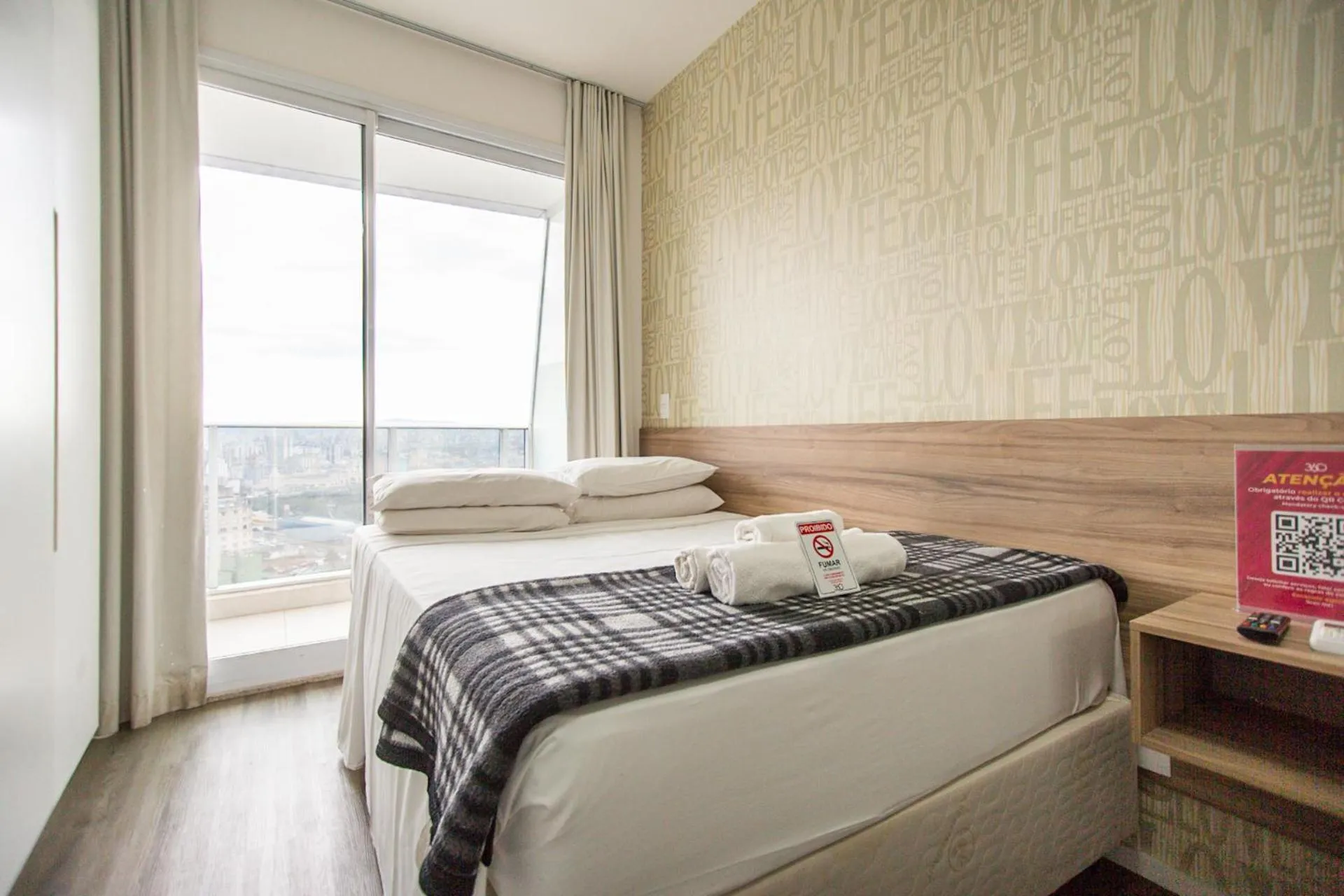 Bedroom, Bed in 360 Suítes Sé