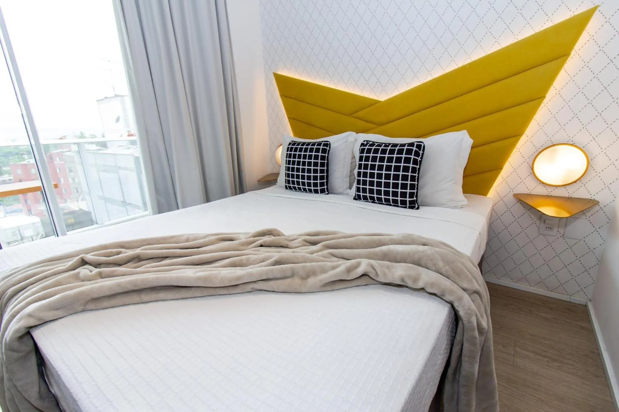 Bedroom, Bed in 360 Suítes Sé