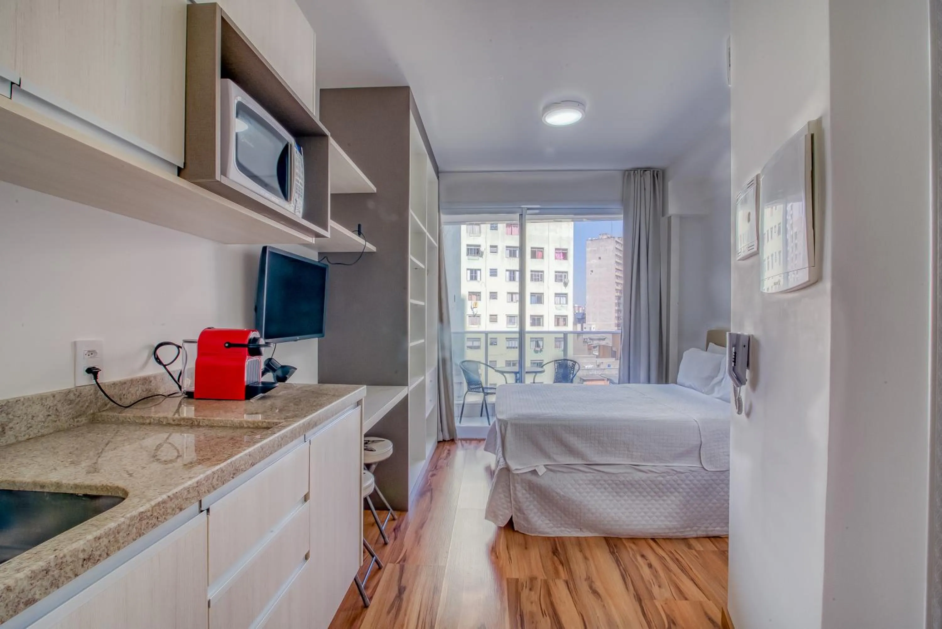 Bedroom, Bed in 360 Suítes Sé