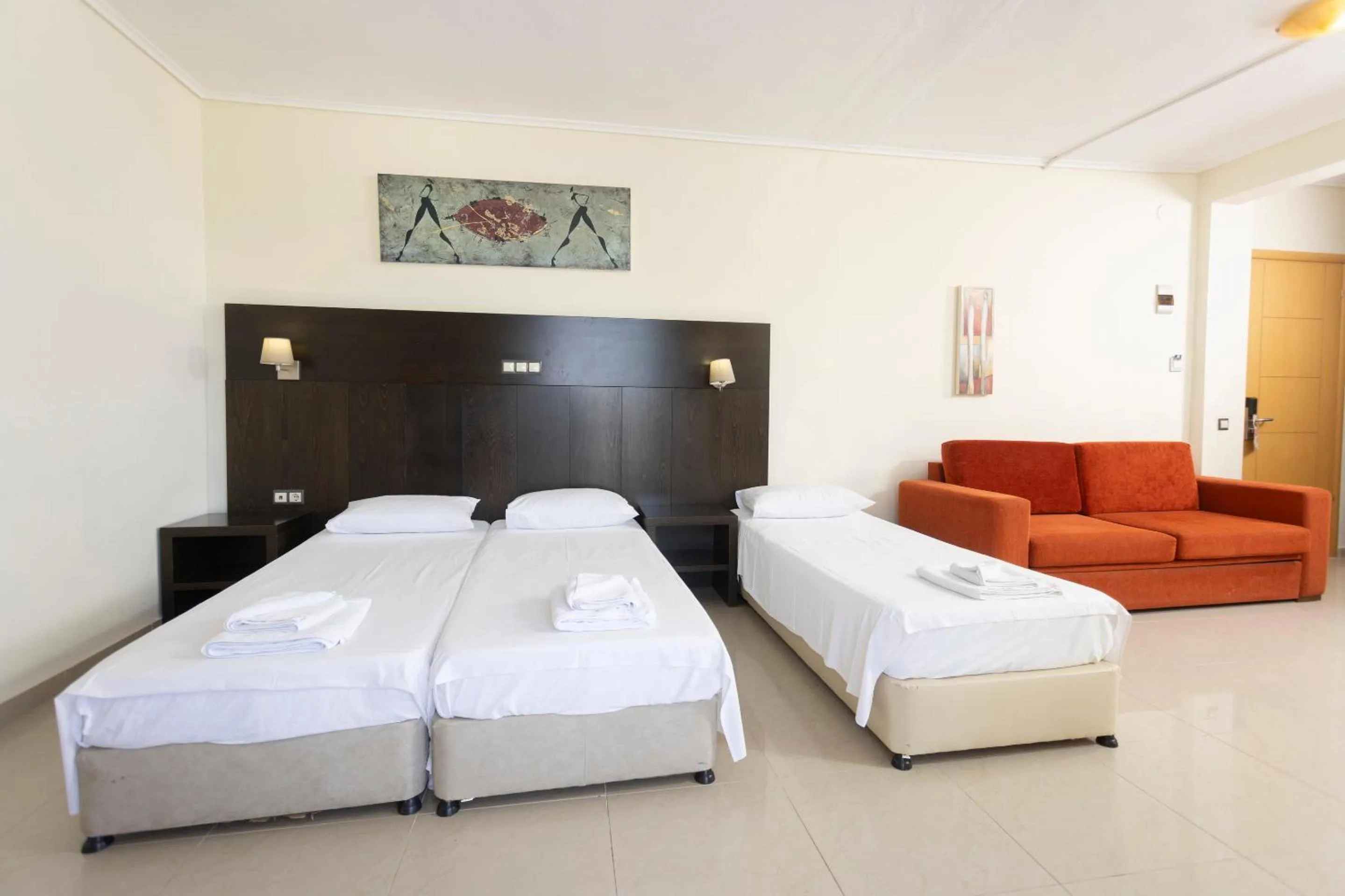 Bed in Hanioti GrandOtel