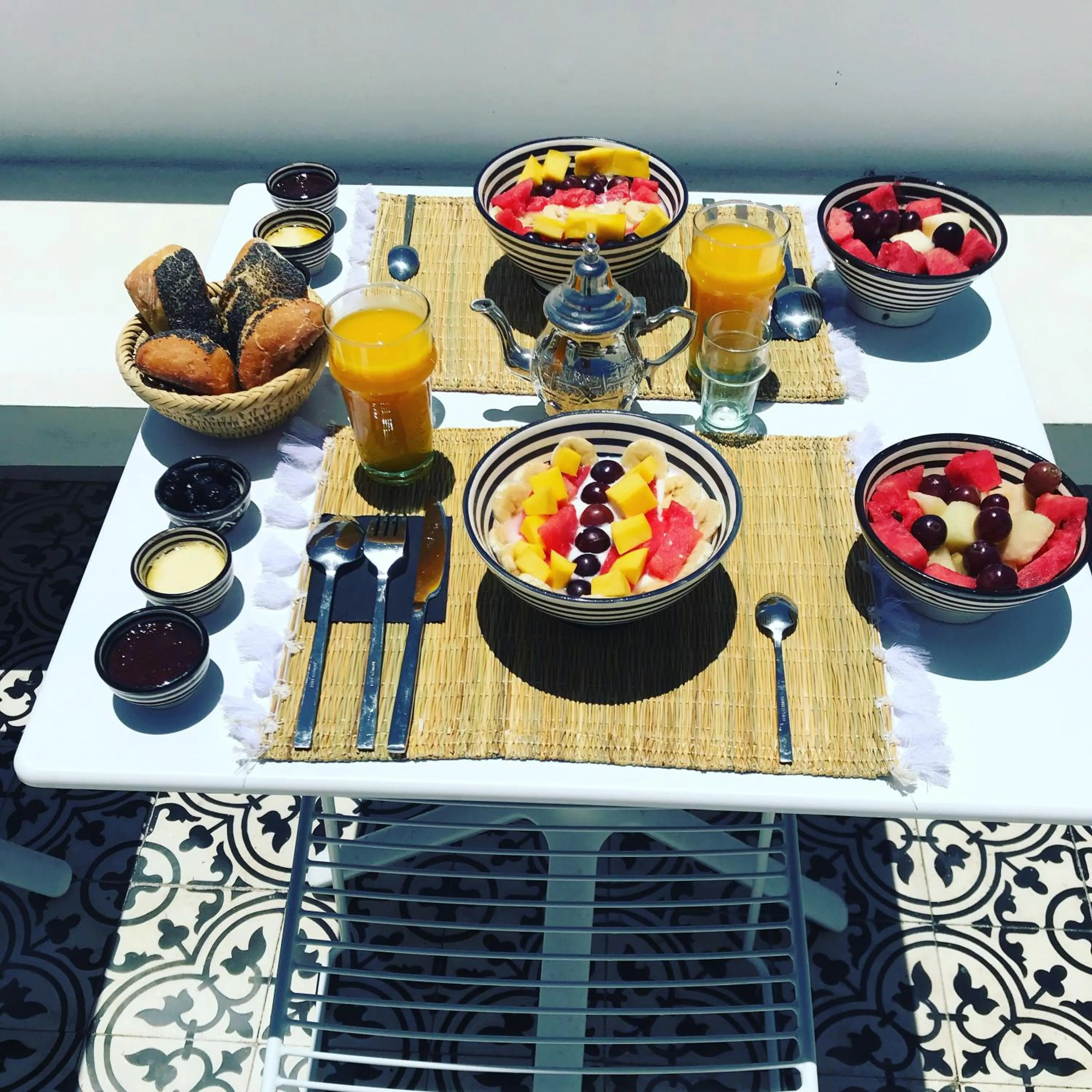 Breakfast in Riad Aïcha Kitchen