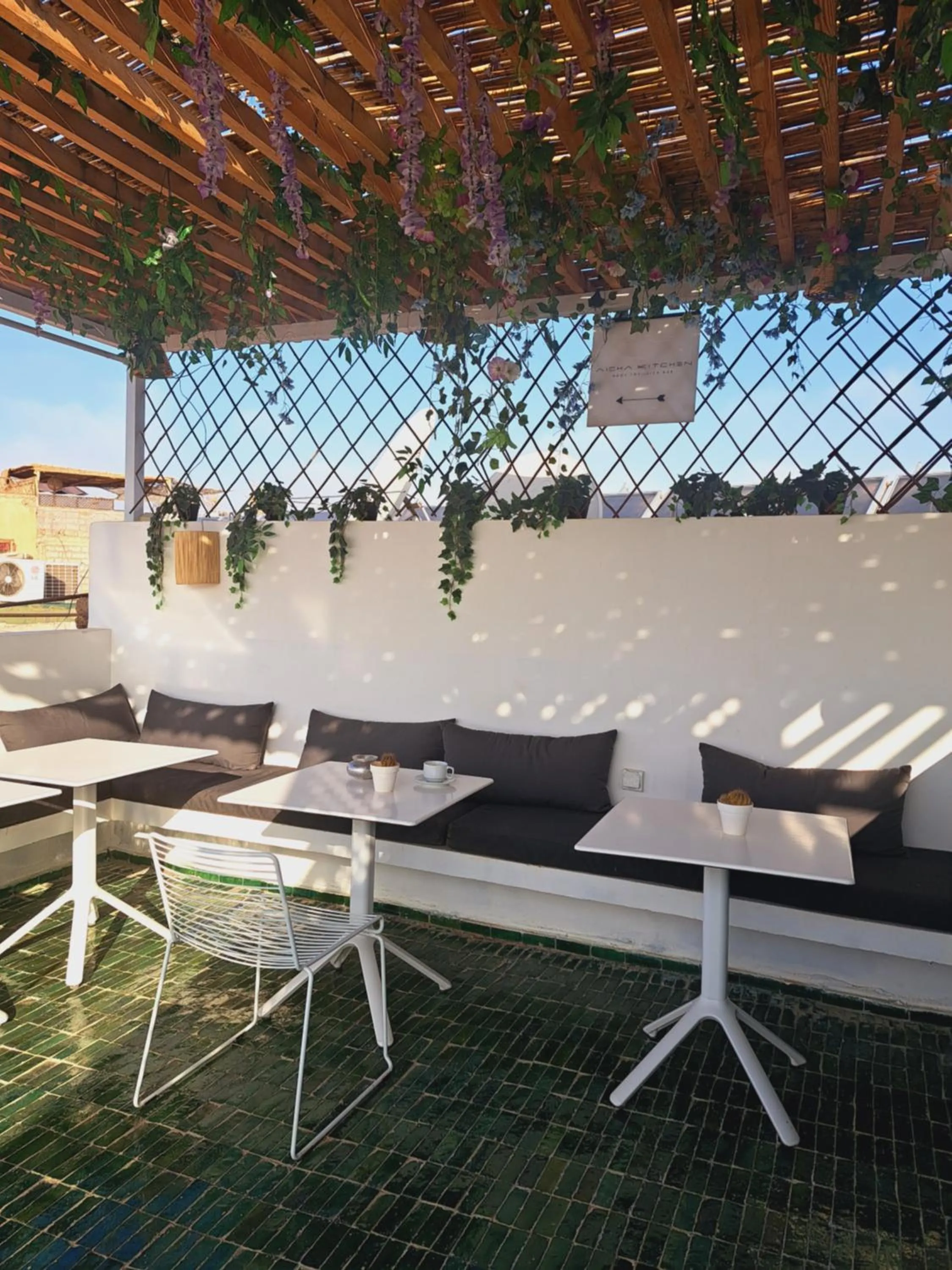 Balcony/Terrace in Riad Aïcha Kitchen