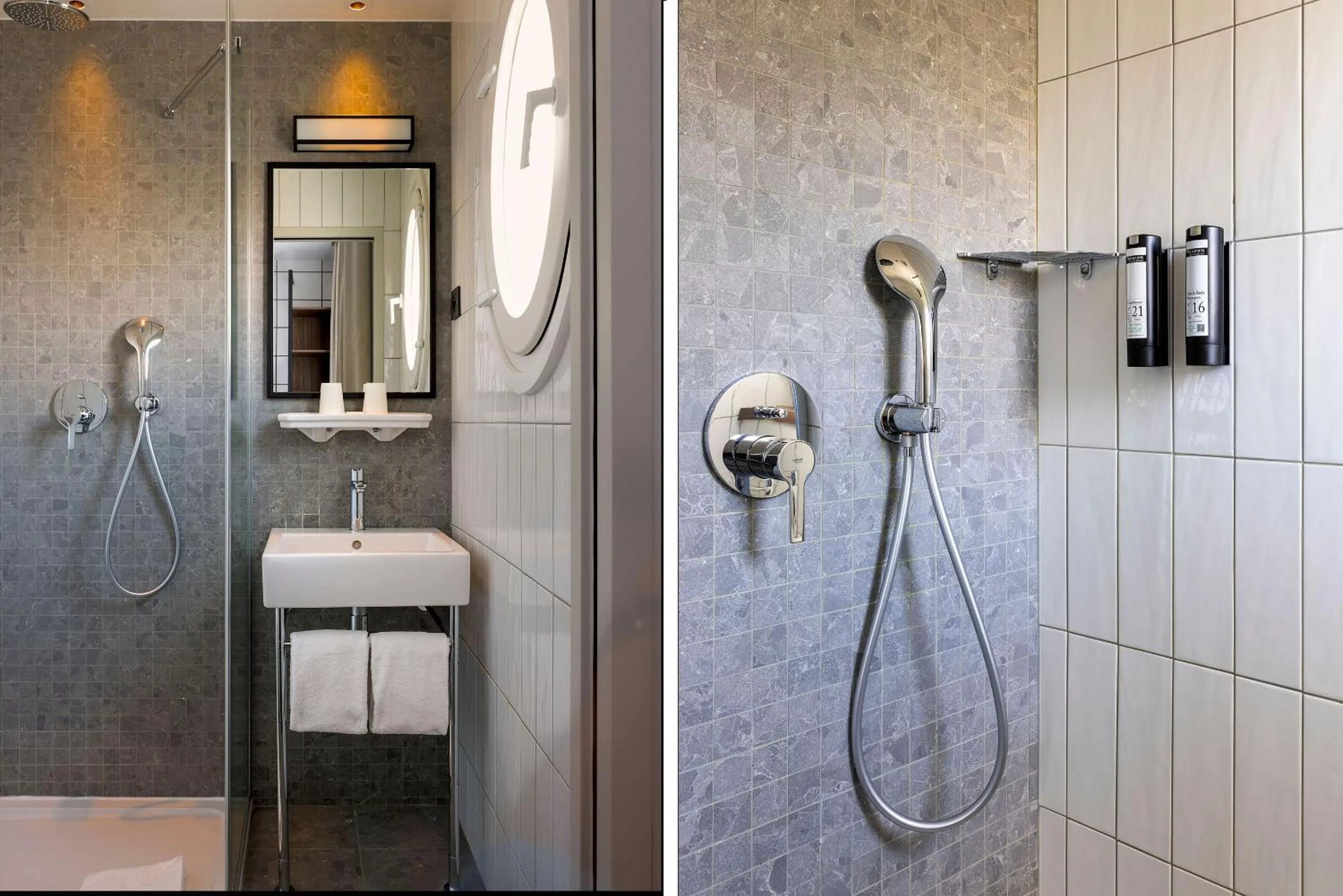 Shower in Hôtel Moderniste