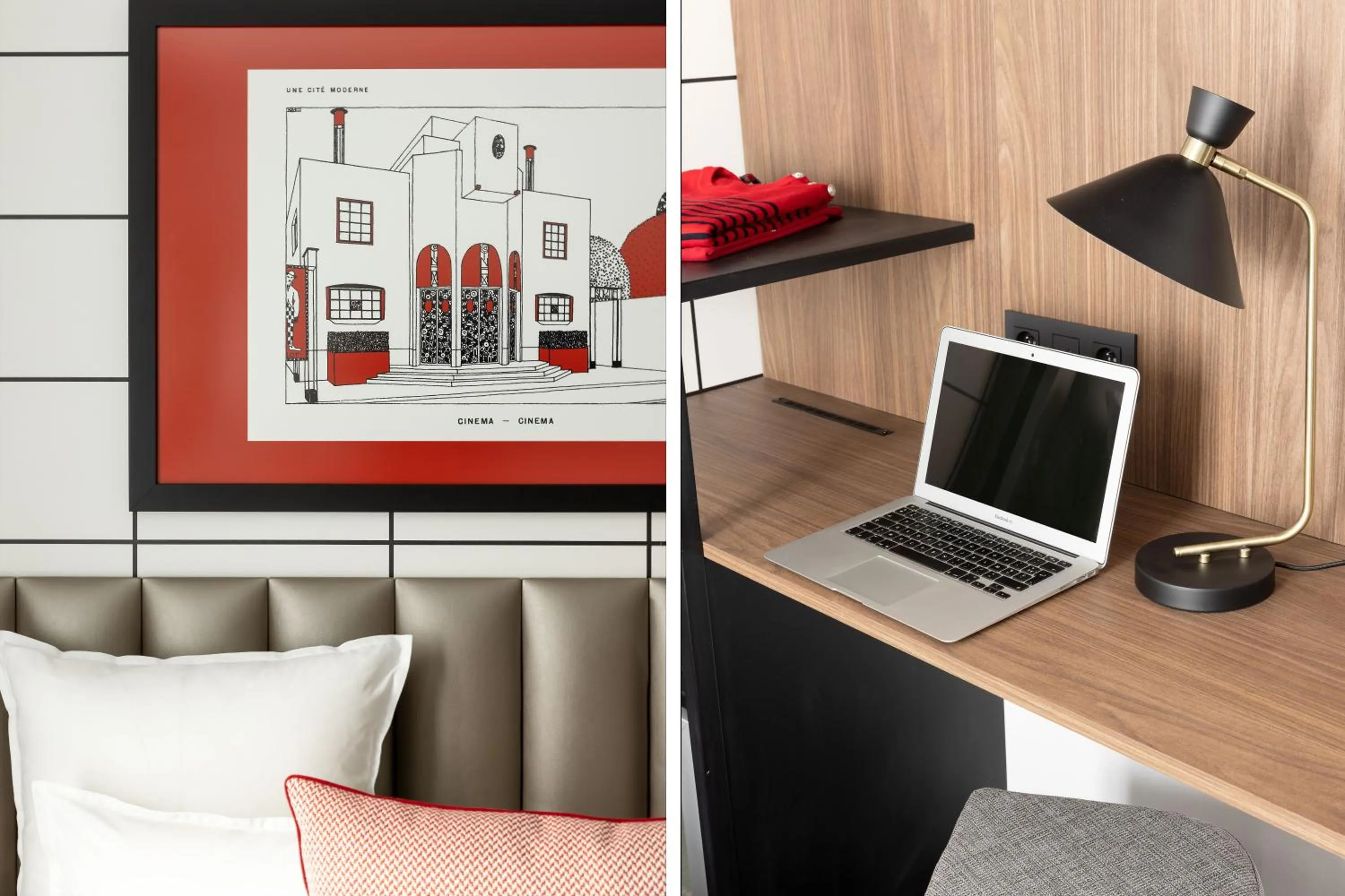 Bedroom in Hôtel Moderniste