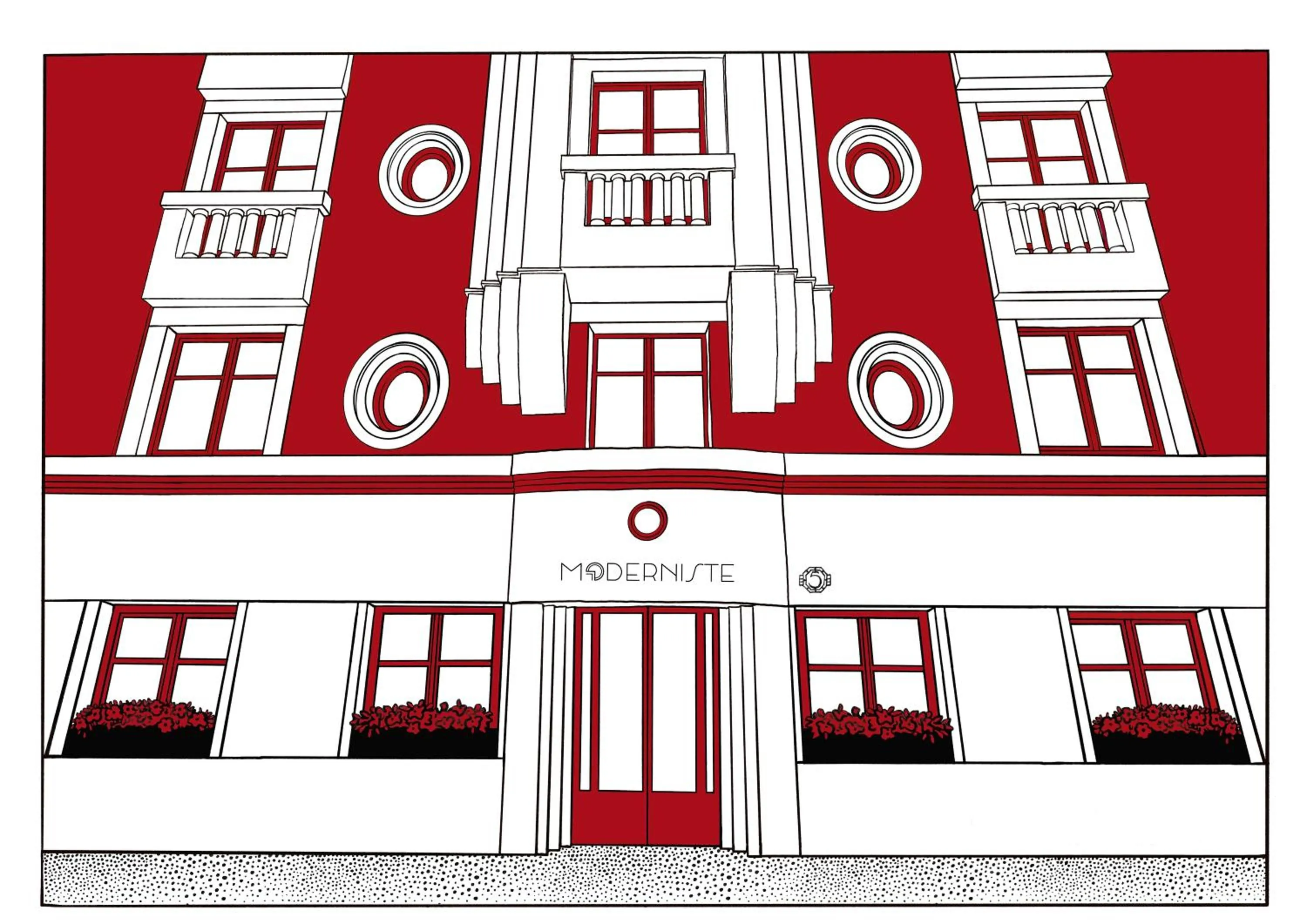 Property building in Hôtel Moderniste