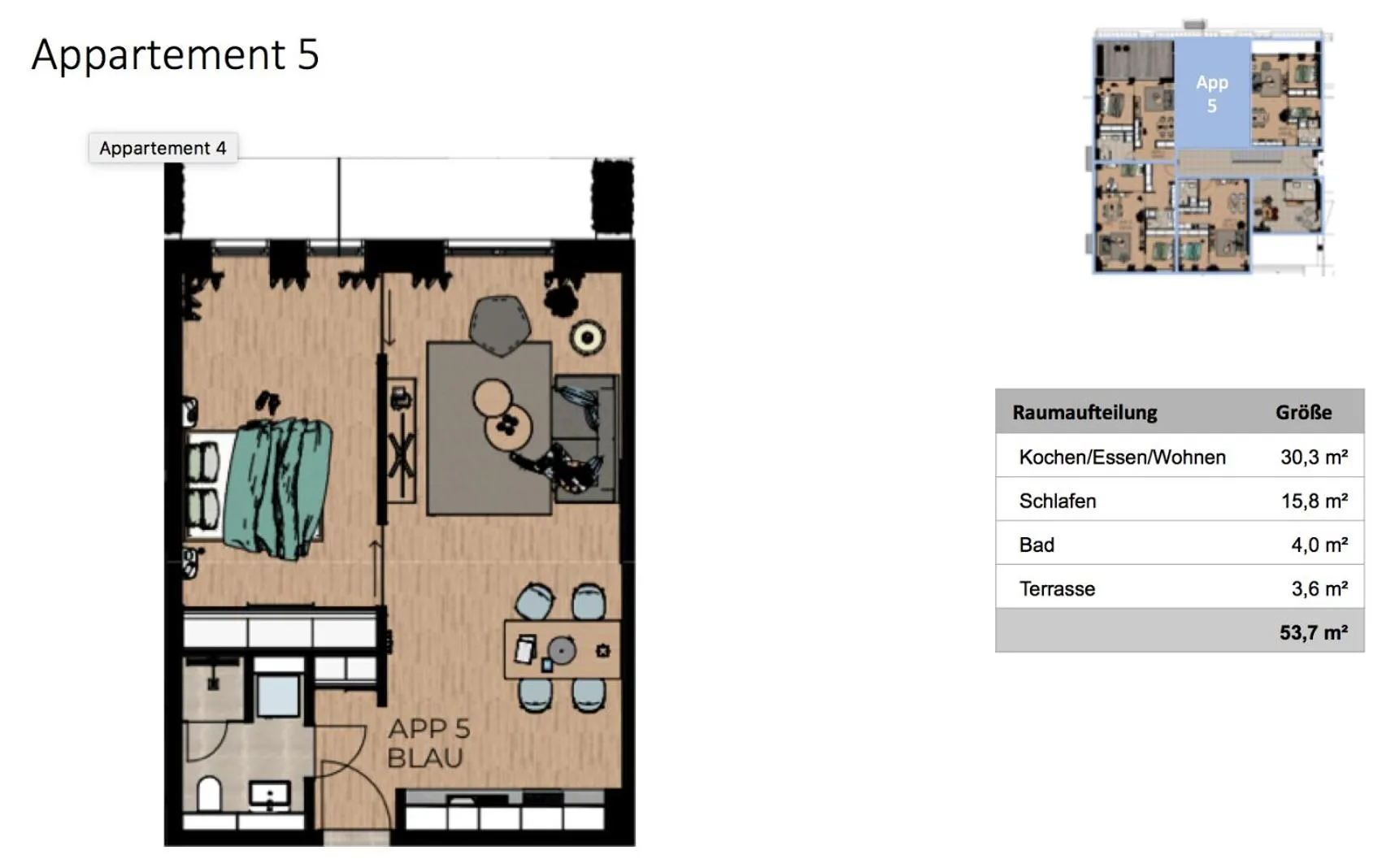 Floor plan in Boardinghome Oldenburg