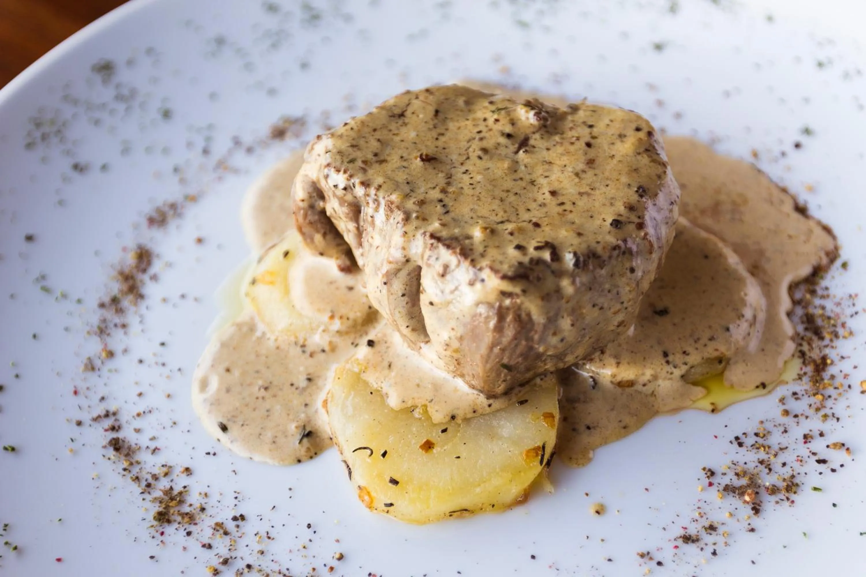 Food close-up in Las Lagunas Boutique Hotel