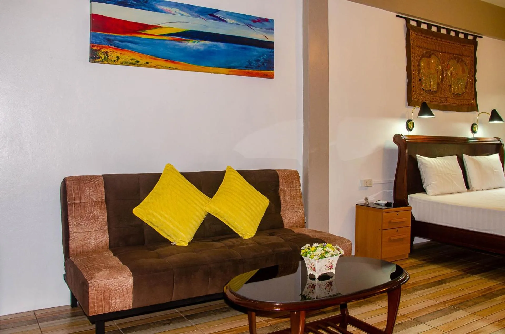 Bed in Allstar Guesthouse