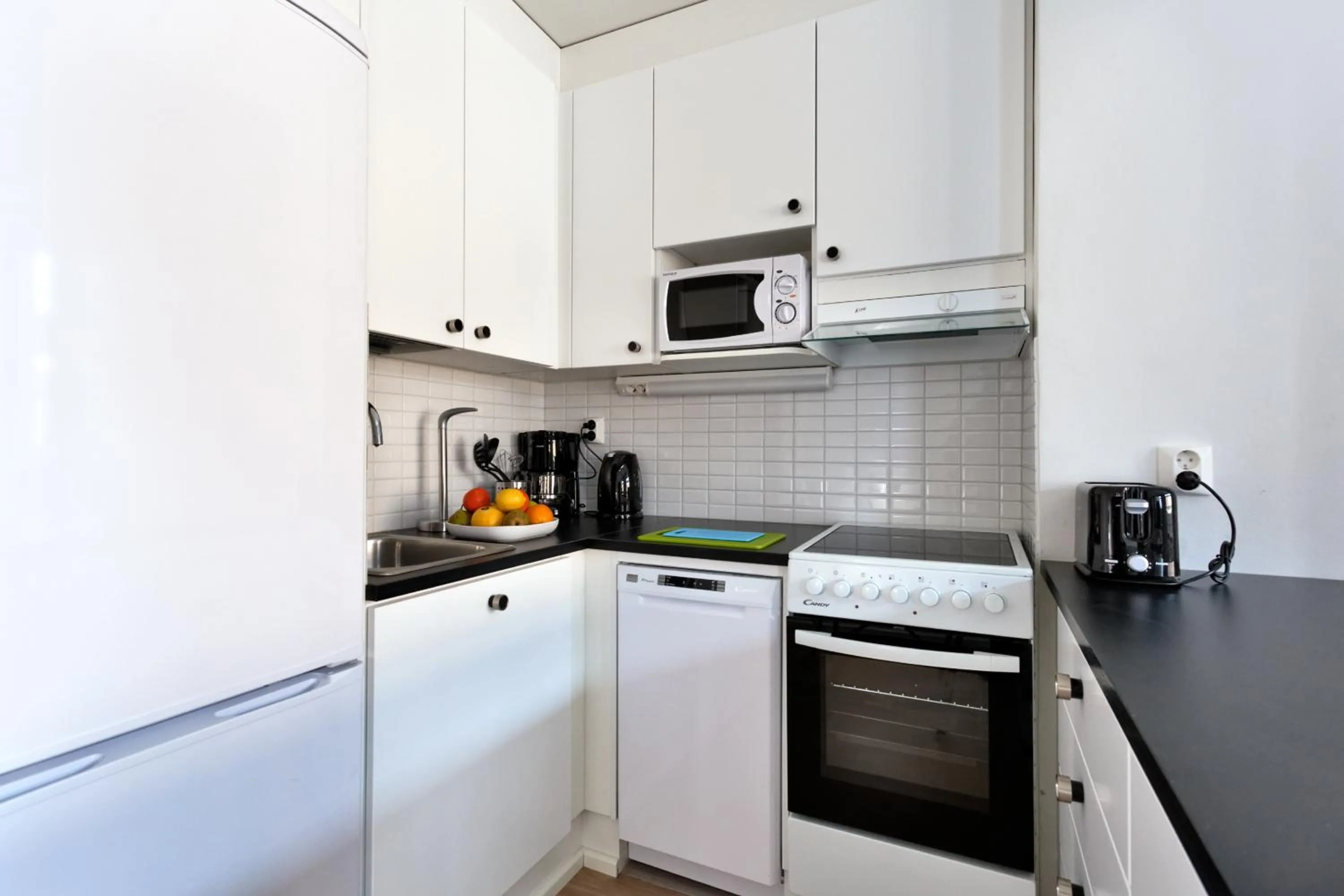 Kitchen or kitchenette in Forenom Serviced Apartments Helsinki Kruununhaka