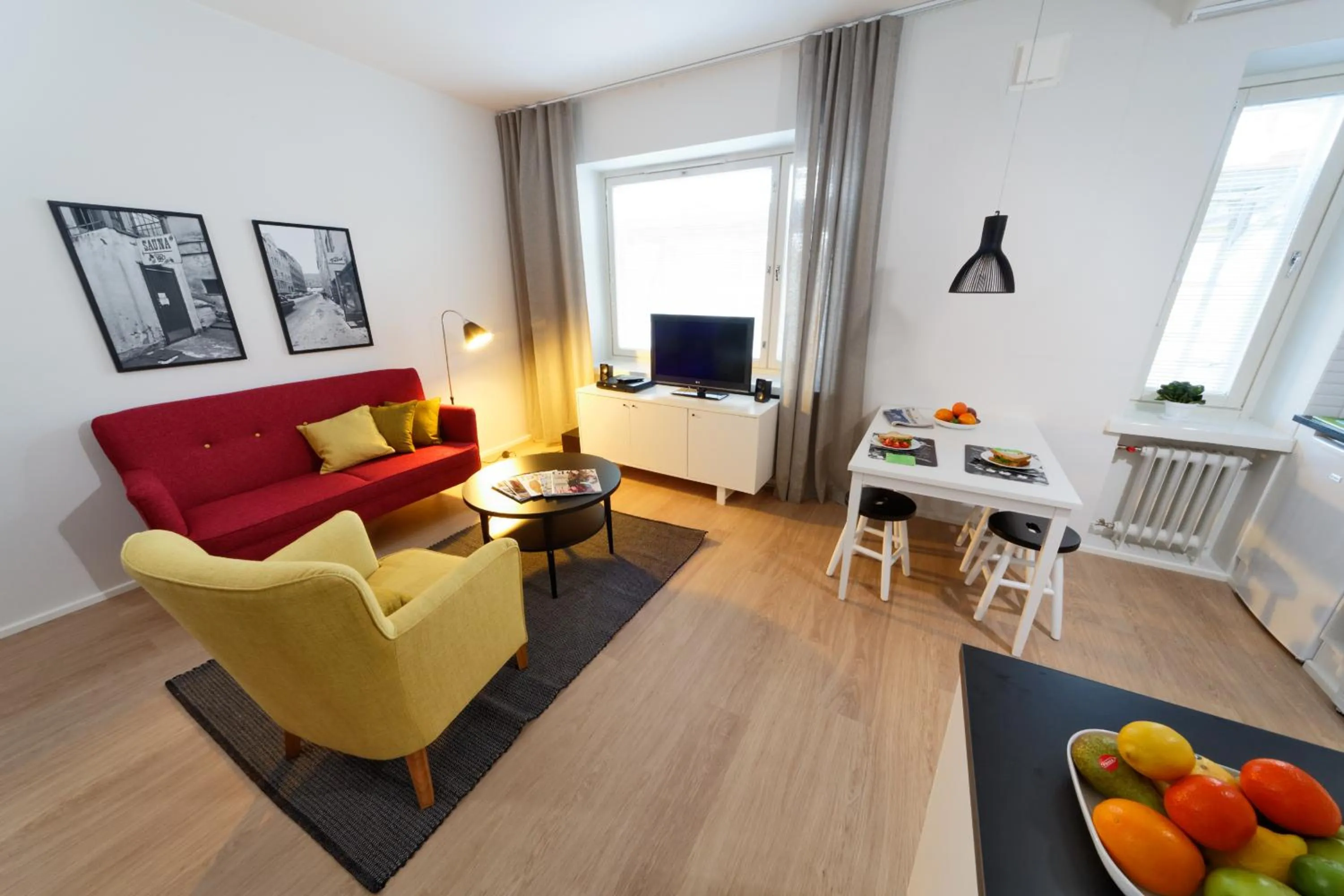 Photo of the whole room in Forenom Serviced Apartments Helsinki Kruununhaka