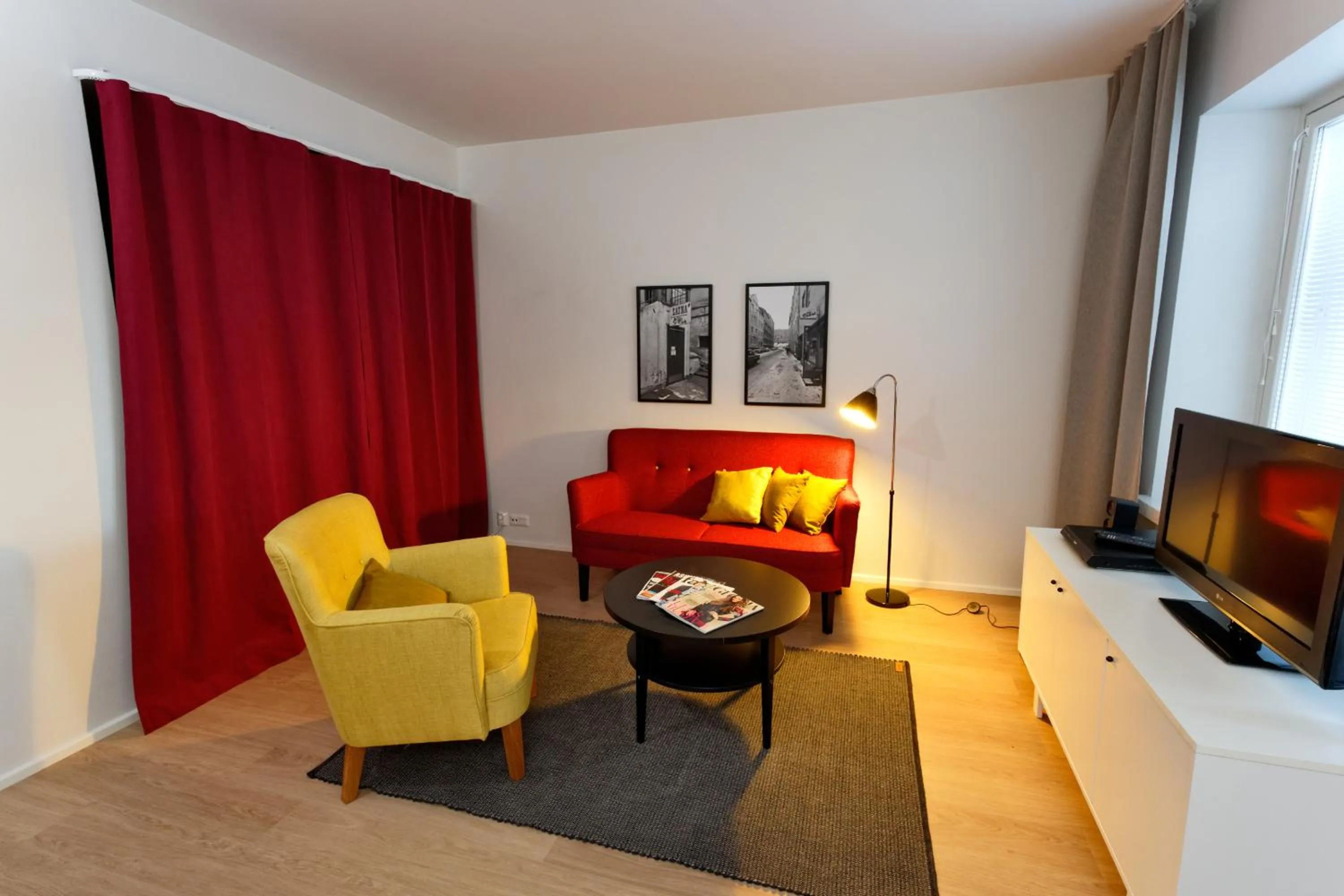 Living room in Forenom Serviced Apartments Helsinki Kruununhaka