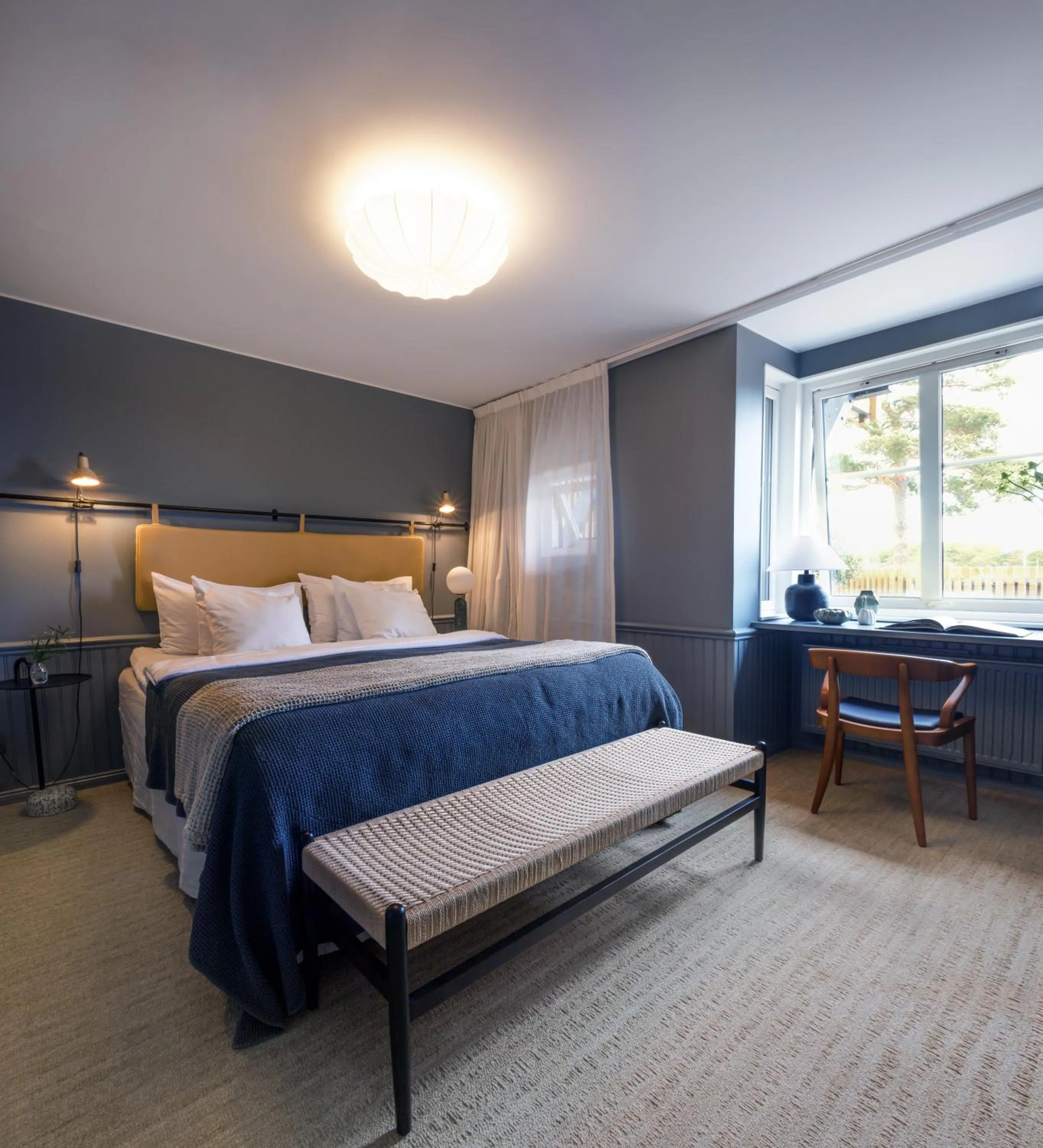 Bedroom, Bed in Sandhamn Seglarhotell