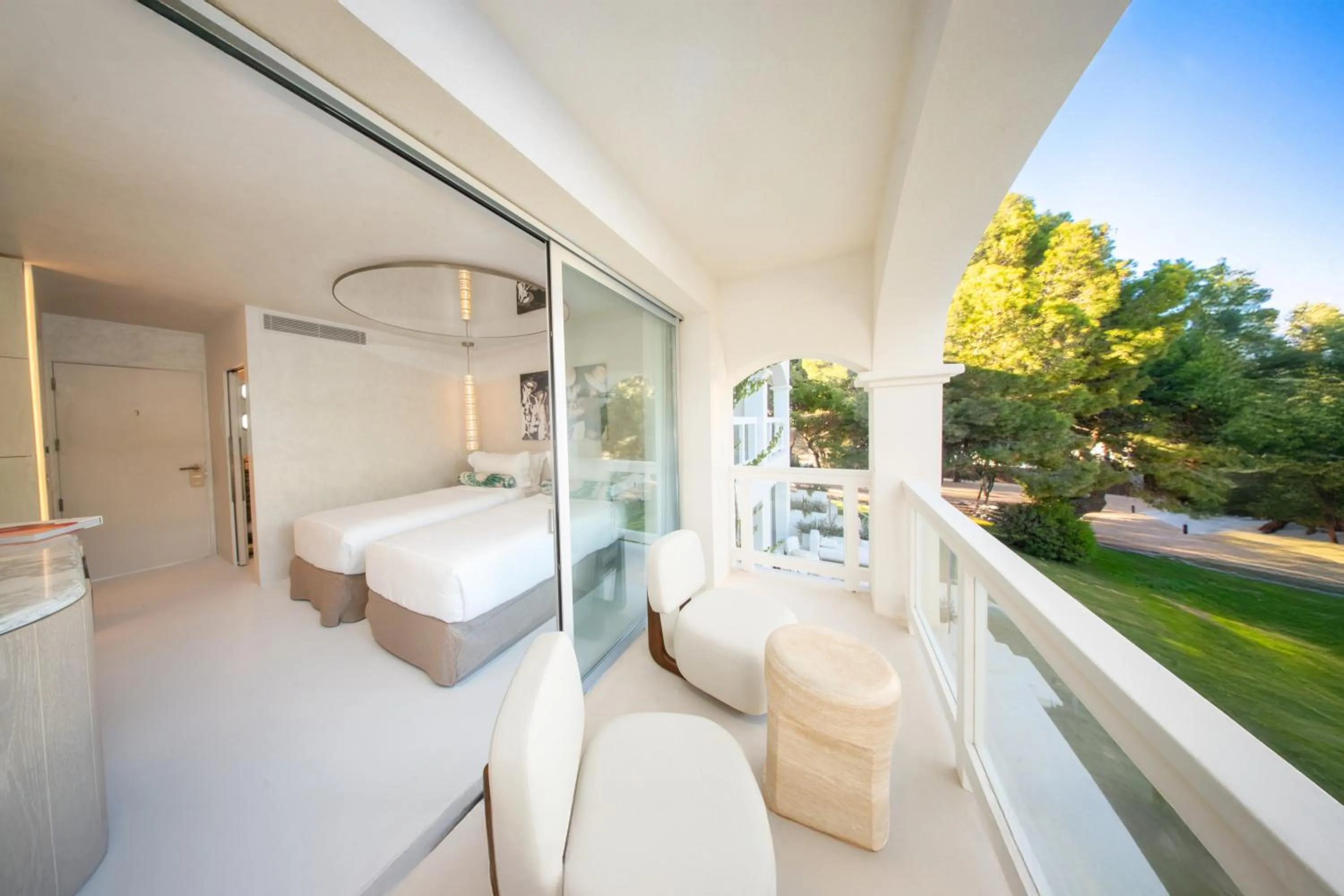 View (from property/room), Bed in Destino Five Ibiza - 5-Star Grand Luxe Resort