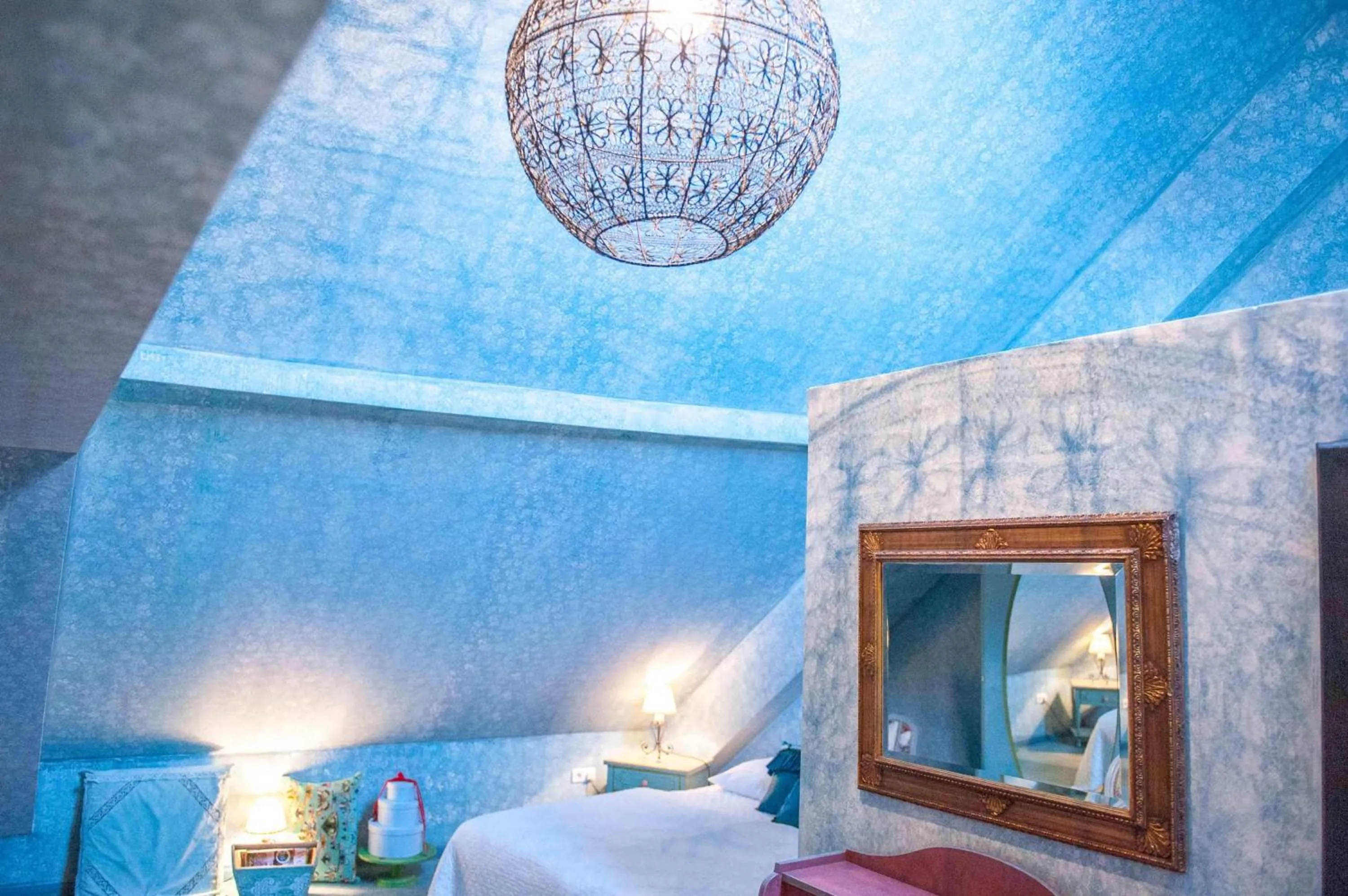 Bed in Art Boutique Hotel Bürgerhaus