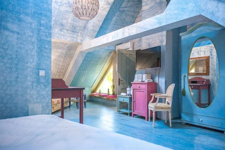 Bed in Art Boutique Hotel Bürgerhaus