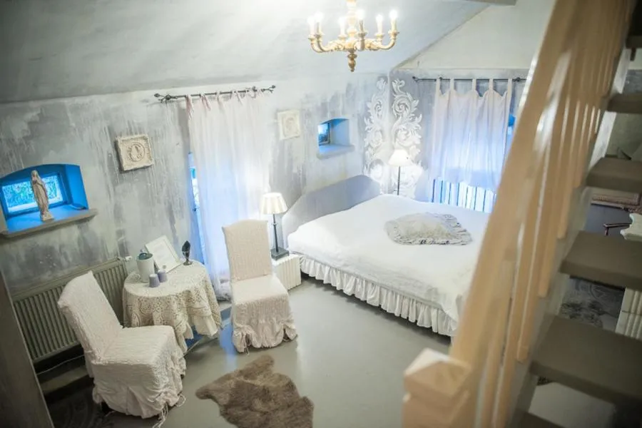 Bed in Art Boutique Hotel Bürgerhaus