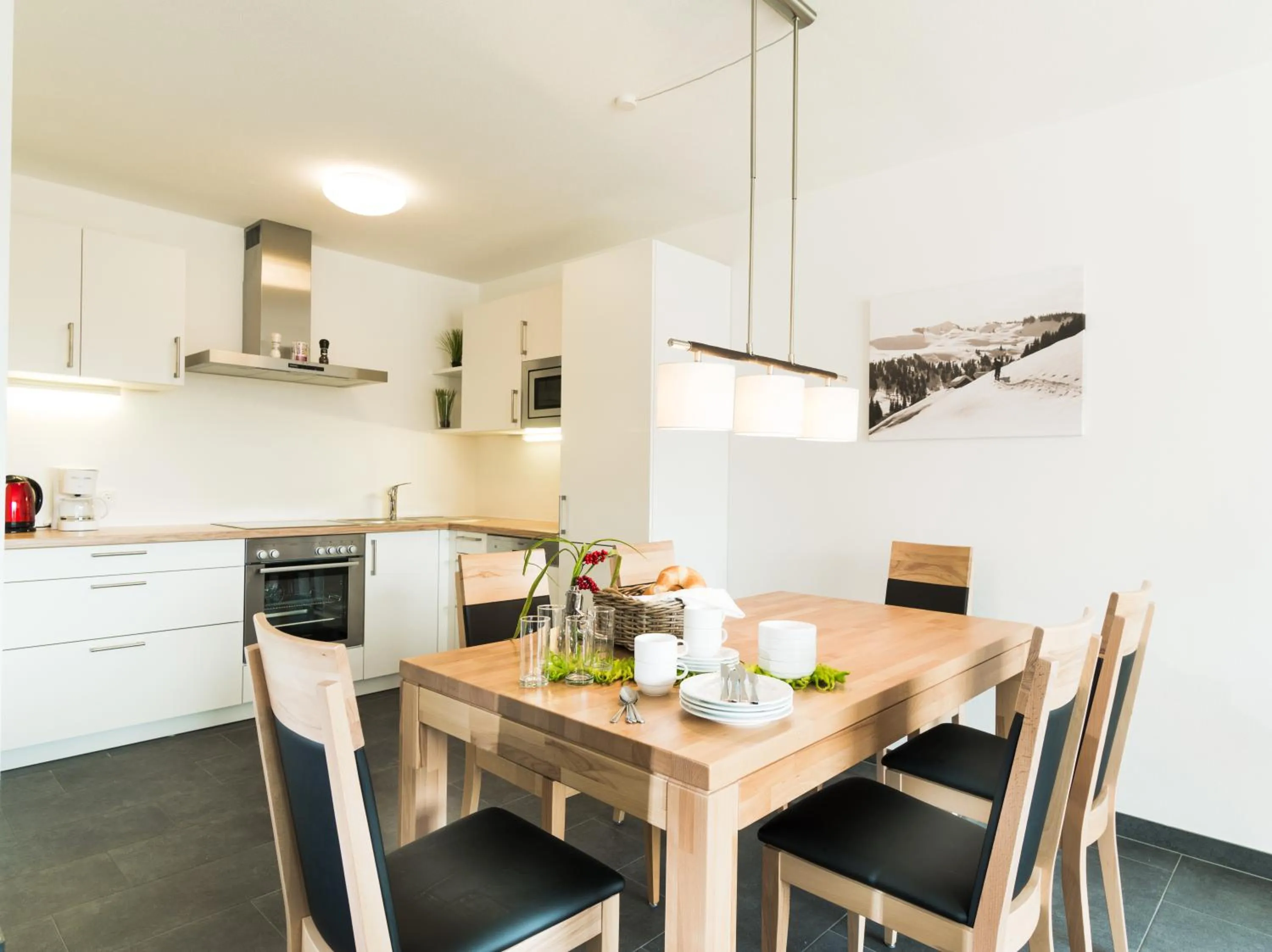 Kitchen or kitchenette in AlpenParks Residence Zell am See