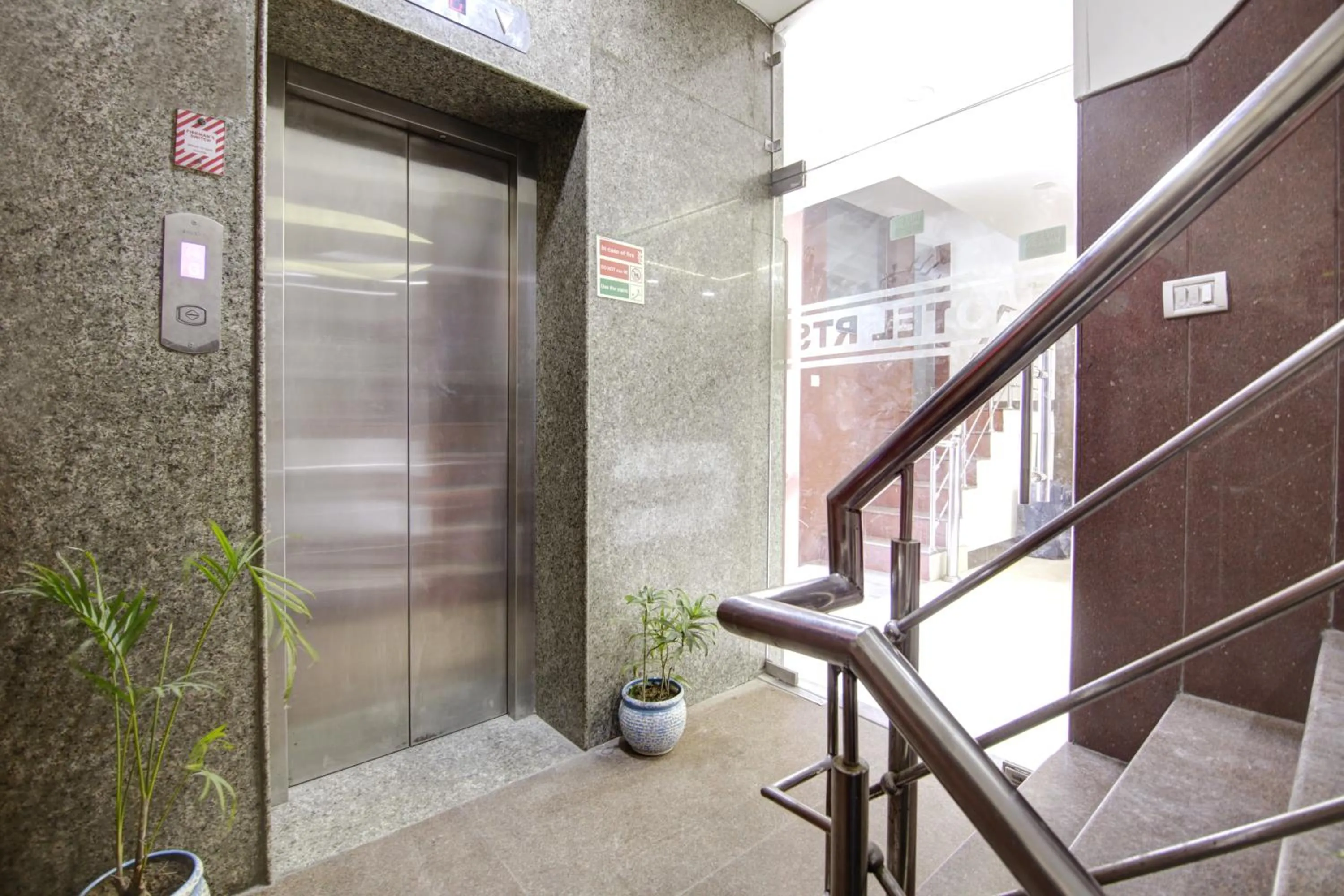 elevator in RTS Hotel
