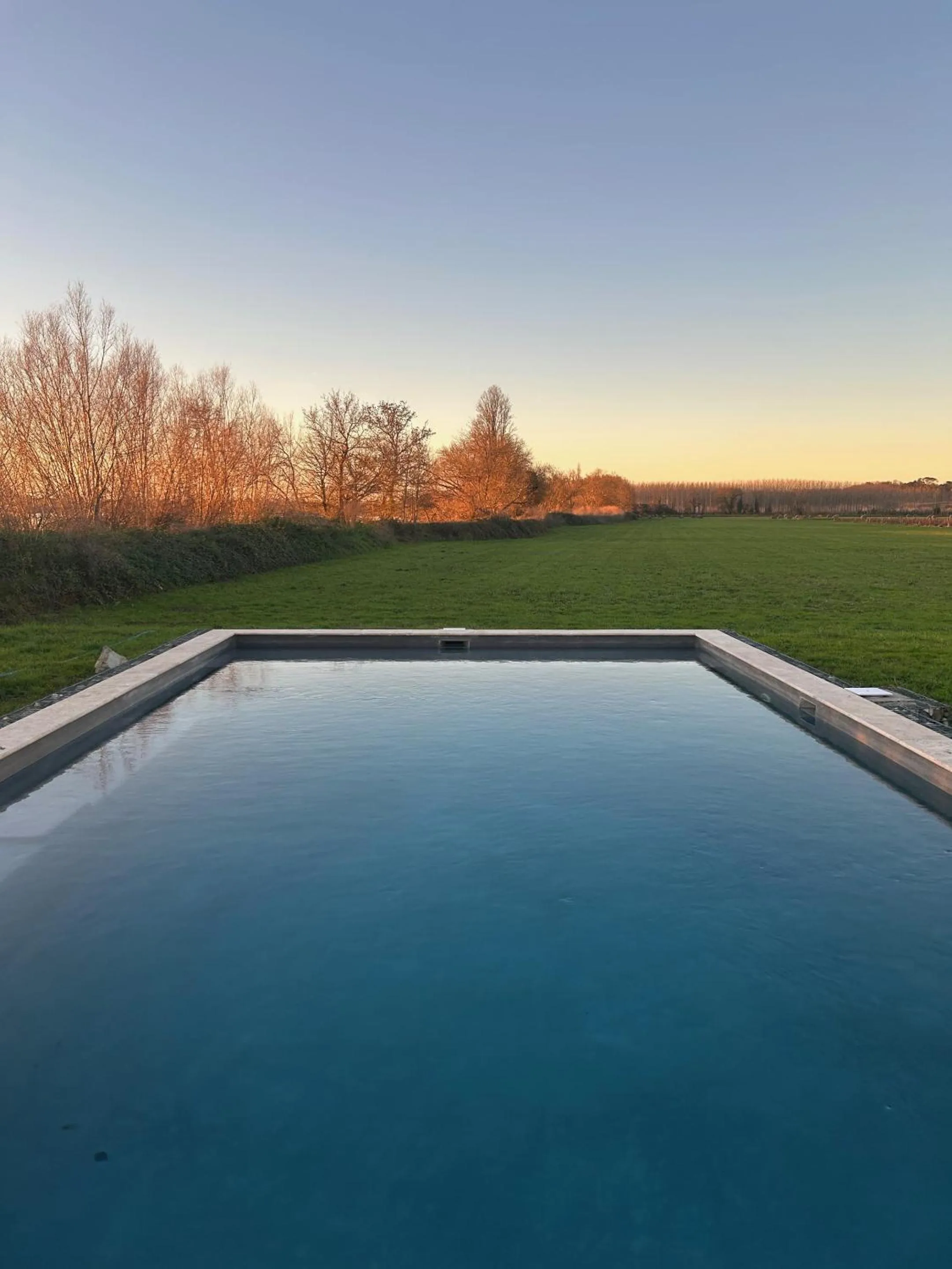Pool view in Chateau de la Vieille Chapelle
