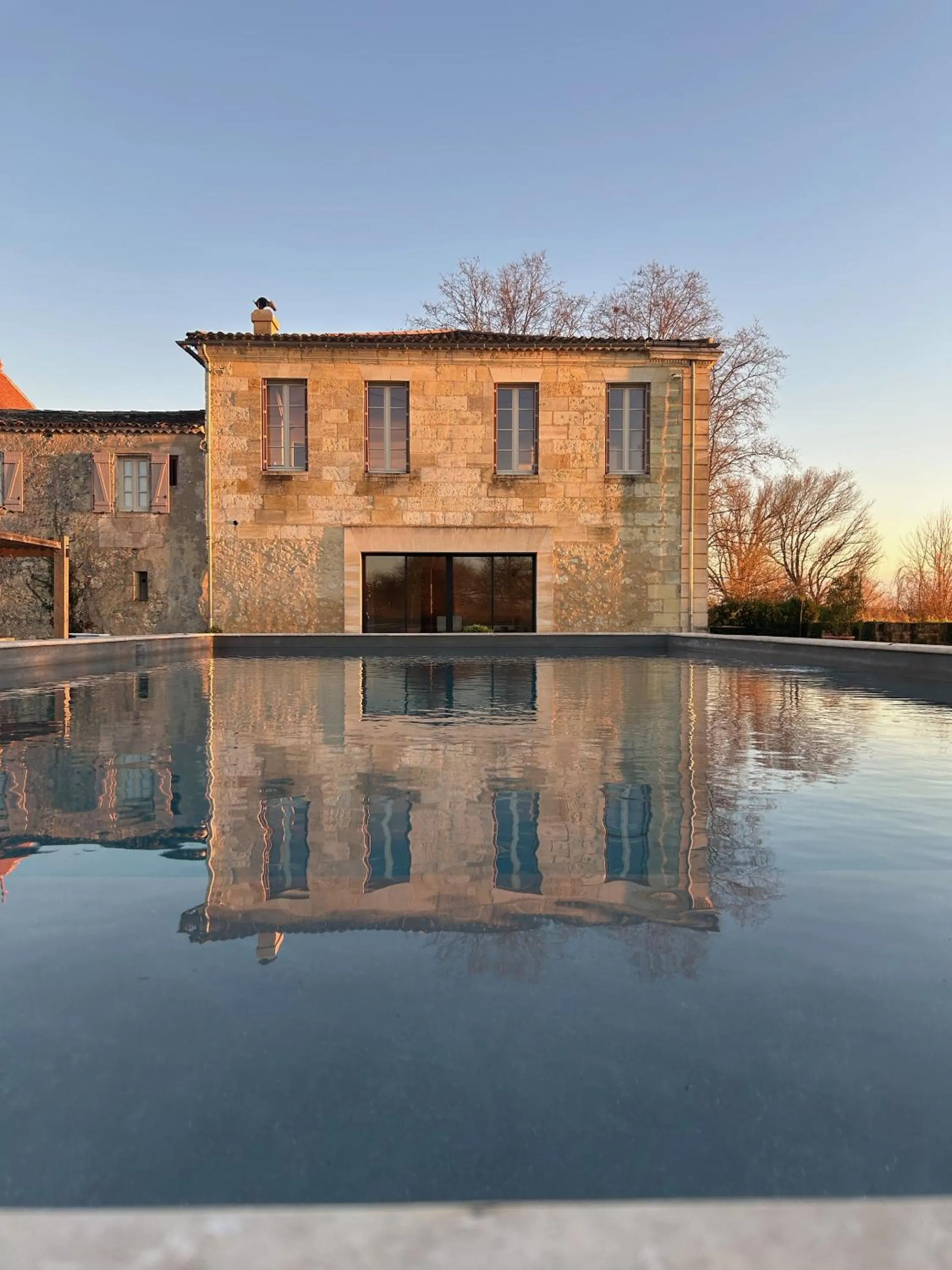 Pool view in Chateau de la Vieille Chapelle