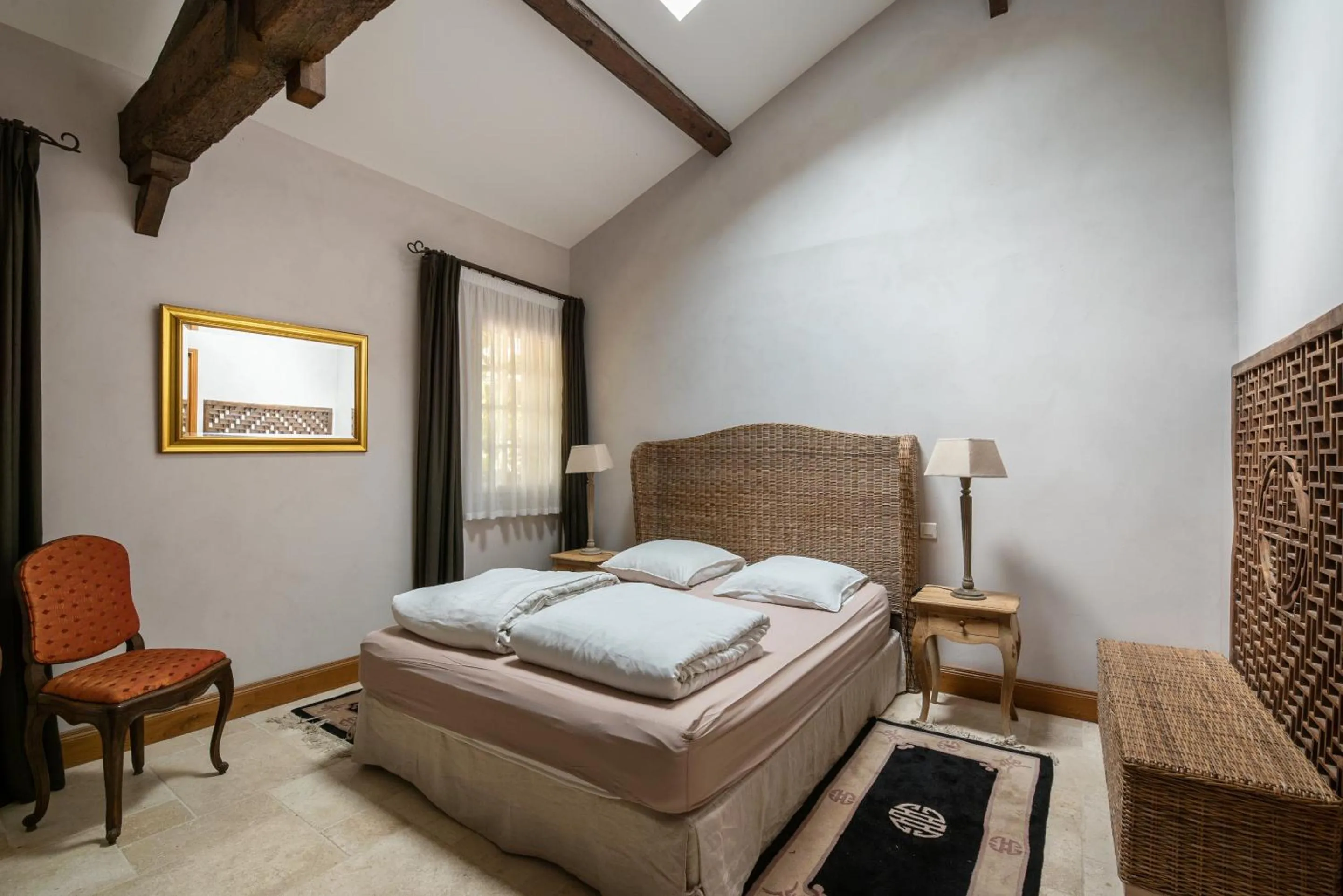 Bedroom, Bed in Chateau de la Vieille Chapelle