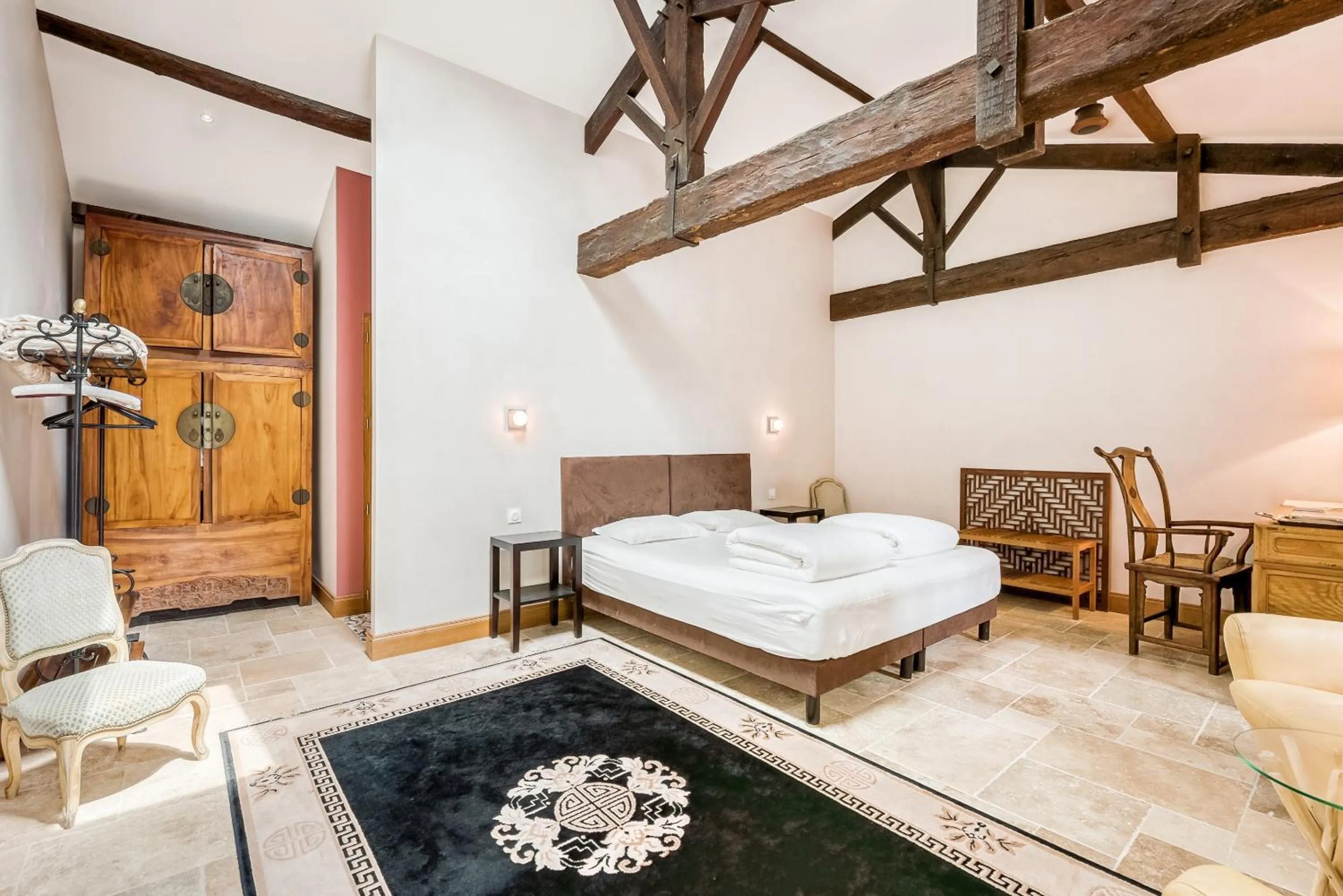 Bedroom, Bed in Chateau de la Vieille Chapelle