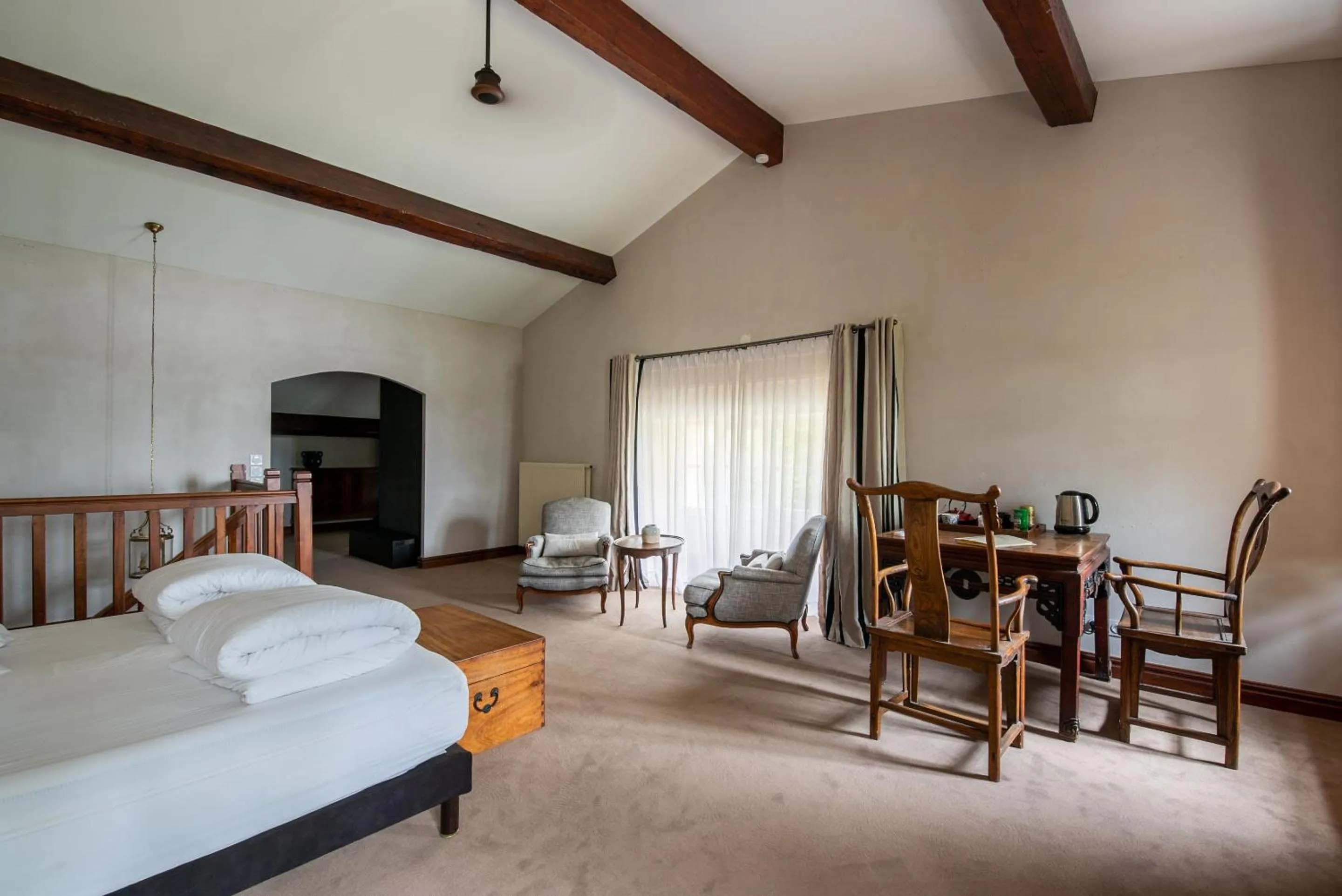 Bedroom, Bed in Chateau de la Vieille Chapelle