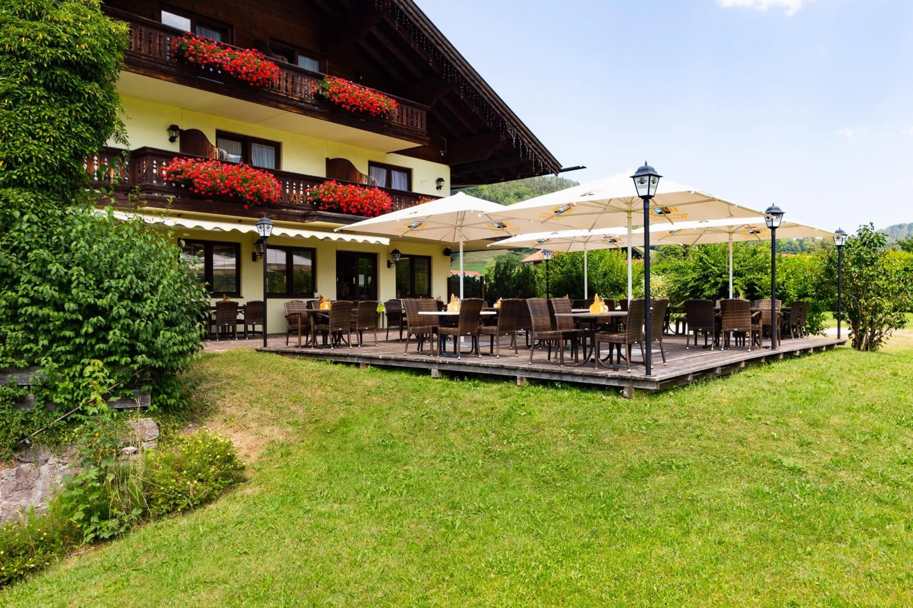 Balcony/Terrace in DEVA Hotel-Restaurant Fischerwirt inklusive Chiemgau Card