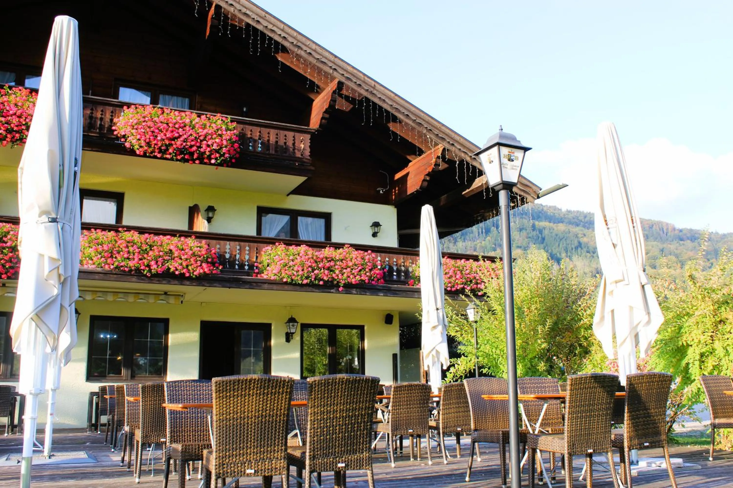 Balcony/Terrace in DEVA Hotel-Restaurant Fischerwirt inklusive Chiemgau Card