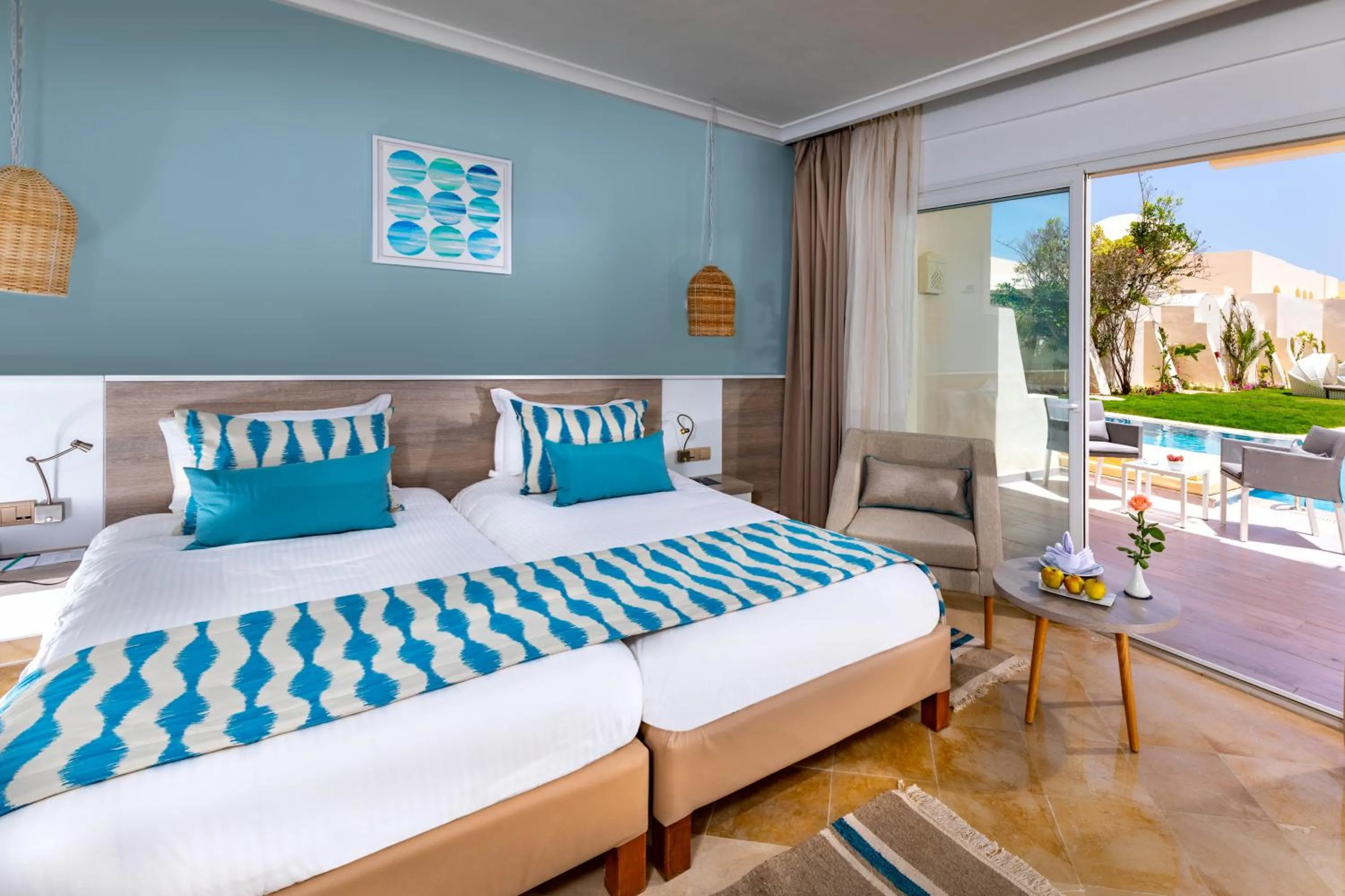 View (from property/room), Bed in Ulysse Thalasso & Spa - All Inclusive