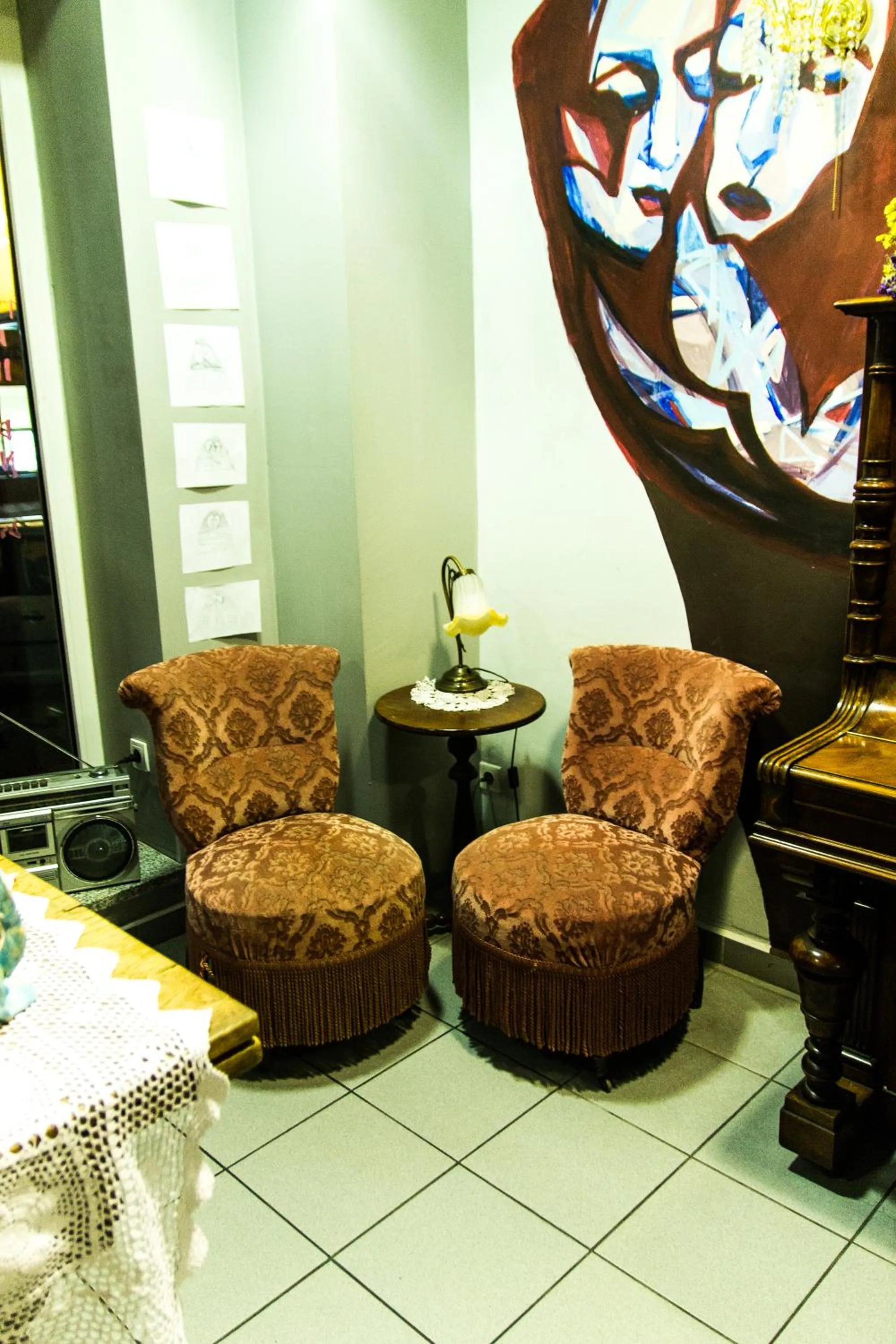 Seating area in Villa Cuprum