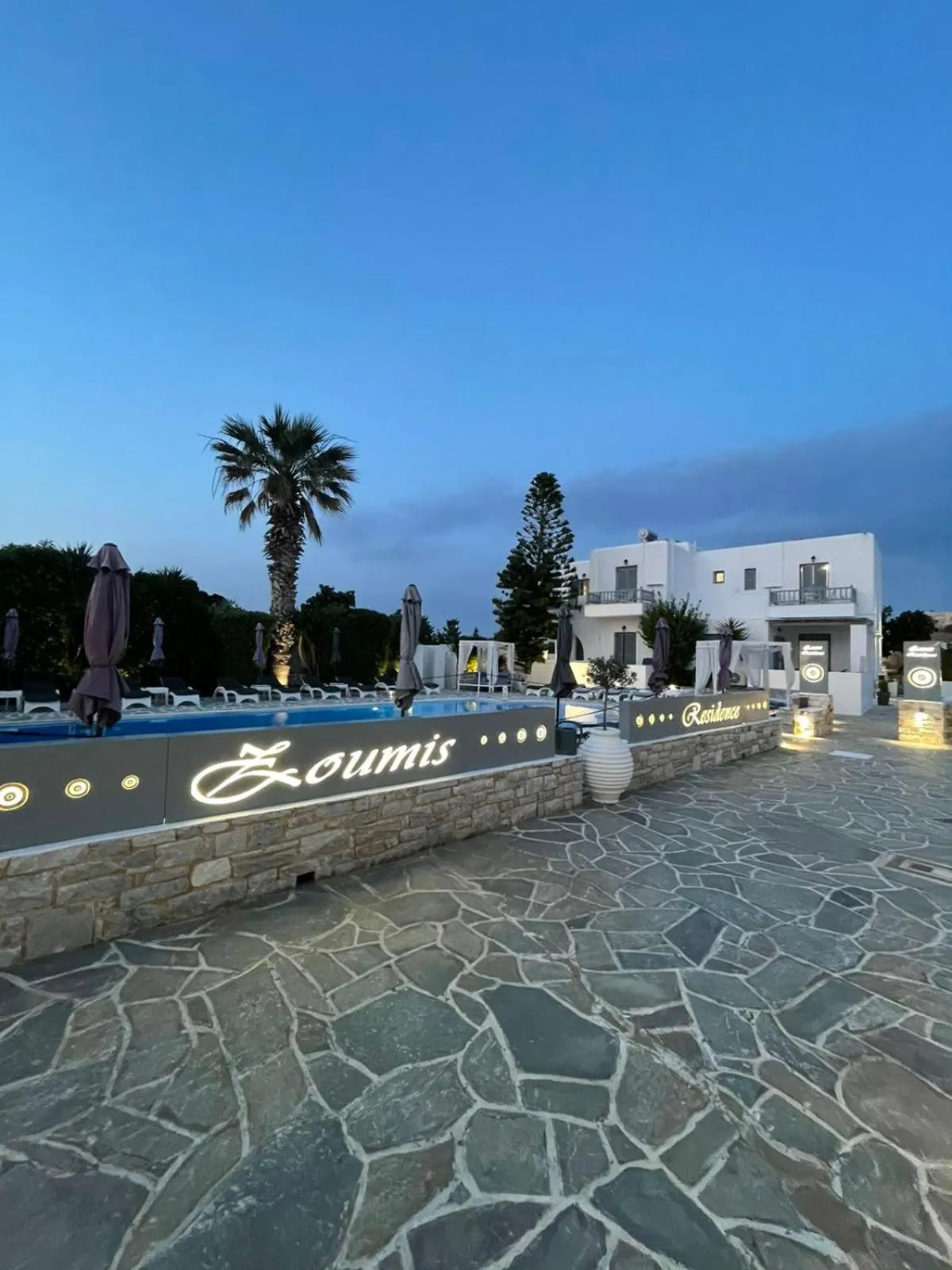 On site in Zoumis Residence