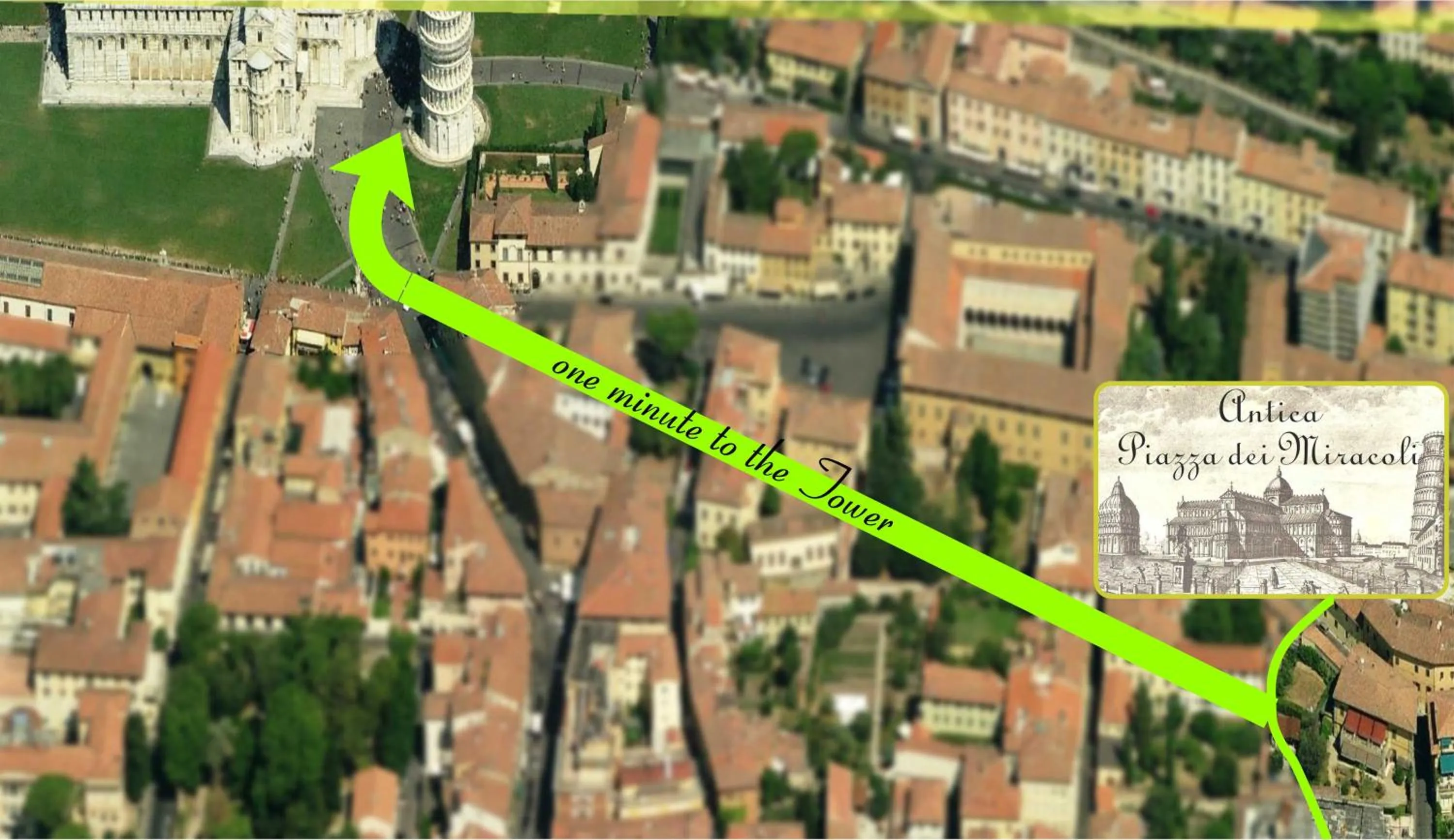 Location in B&B Antica Piazza dei Miracoli