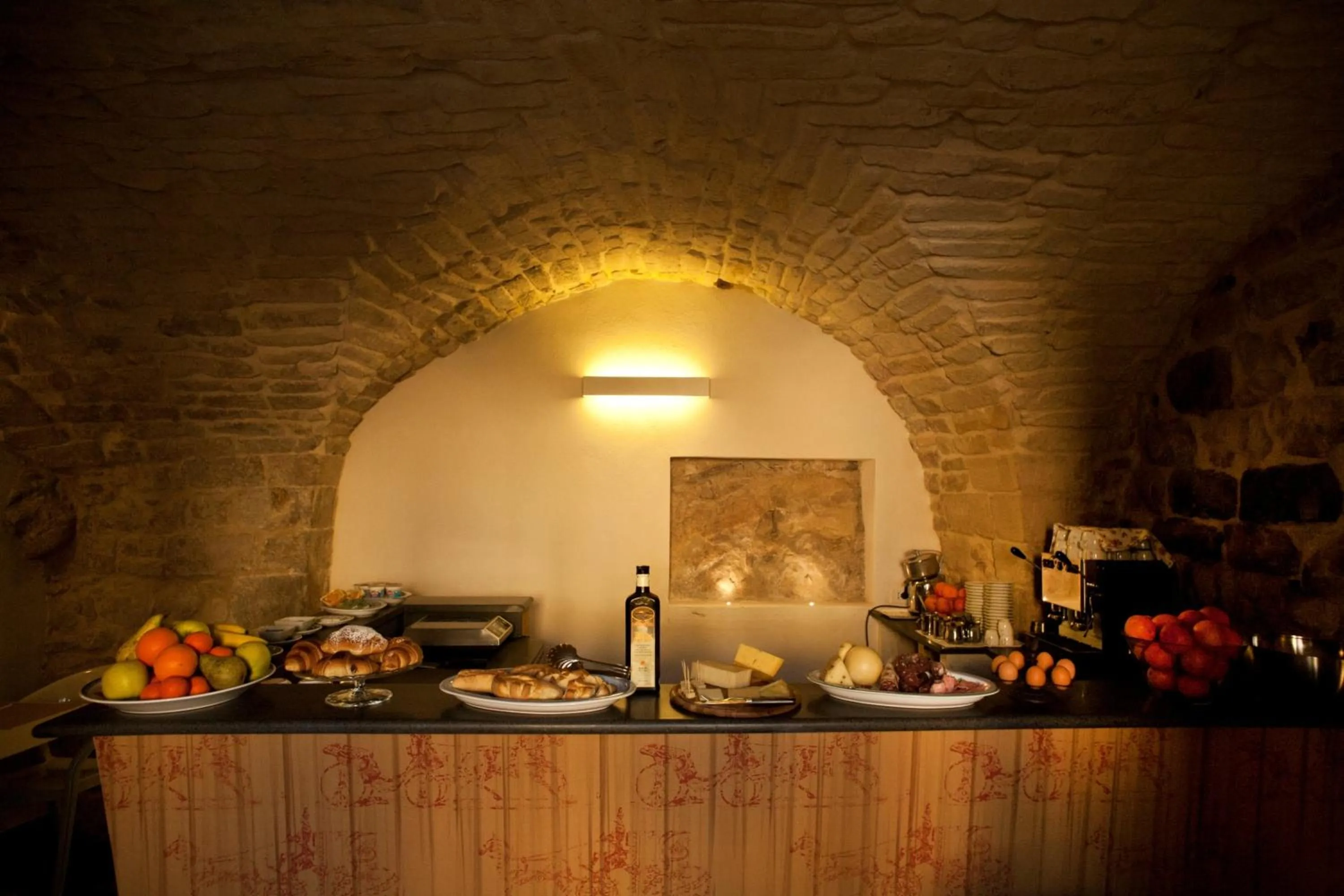 Continental breakfast in Hotel Dell'Orologio