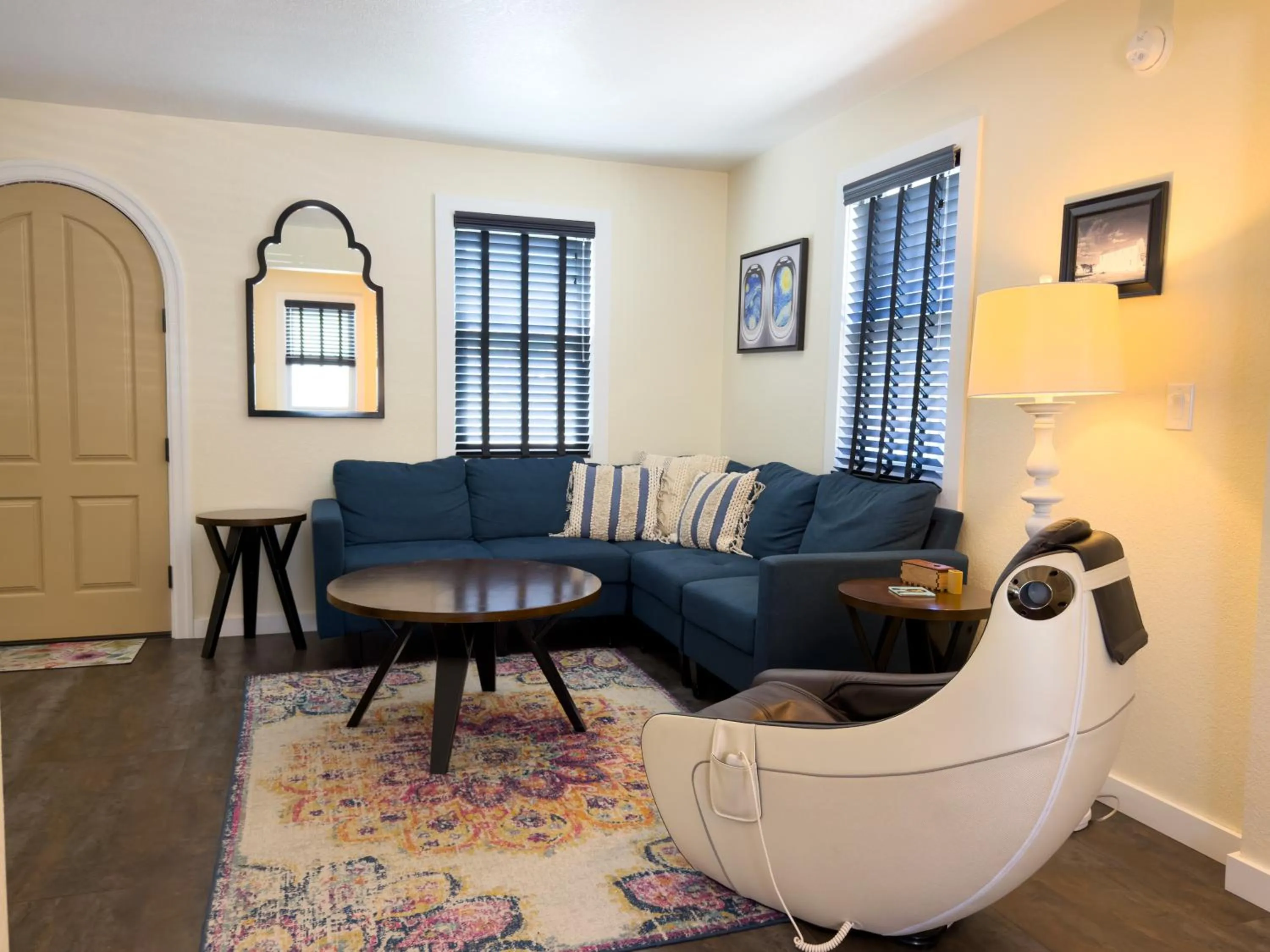 Seating area in EO Bungalows, Black Hills