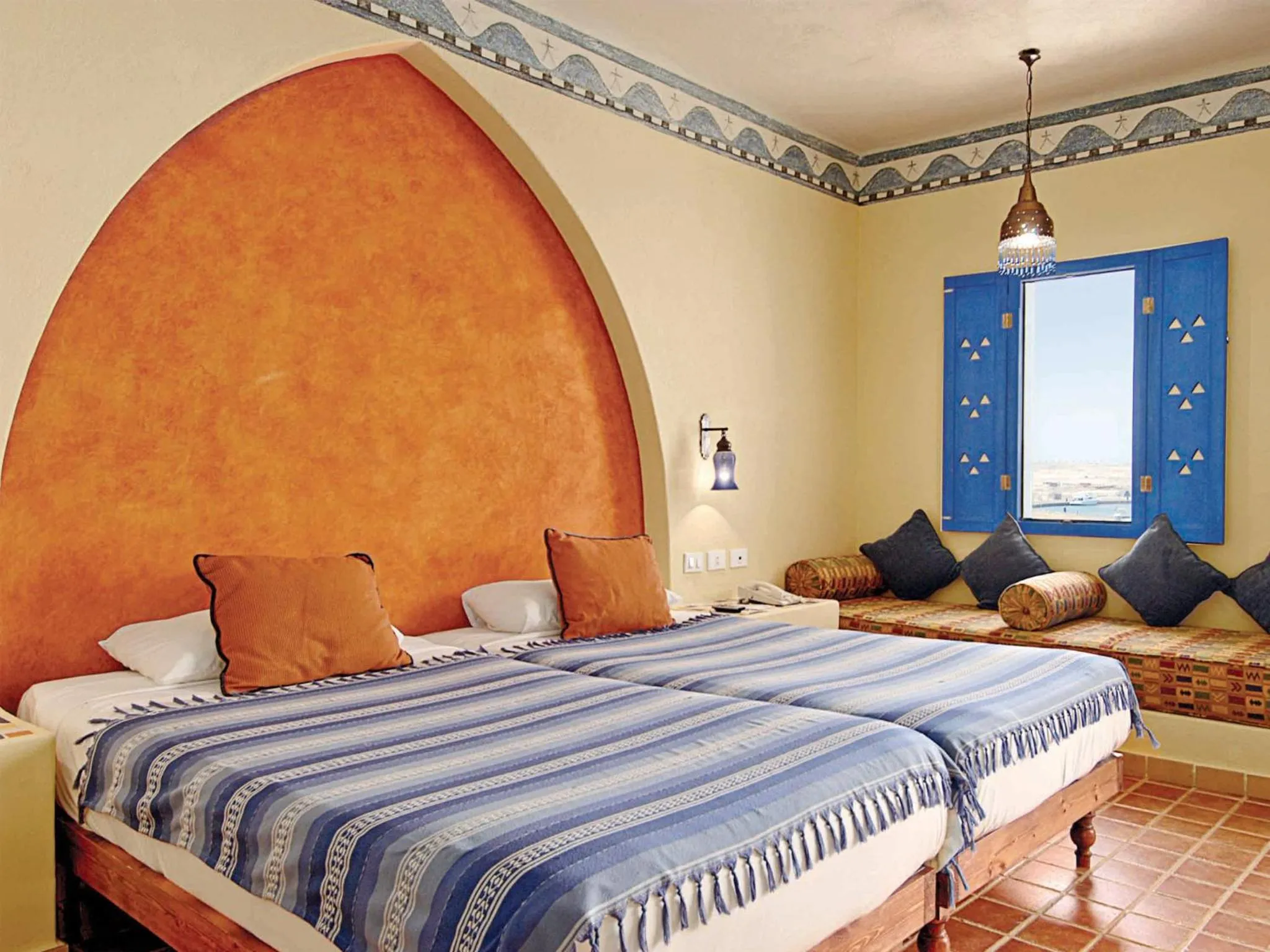 Bedroom, Bed in Marina Lodge at Port Ghalib