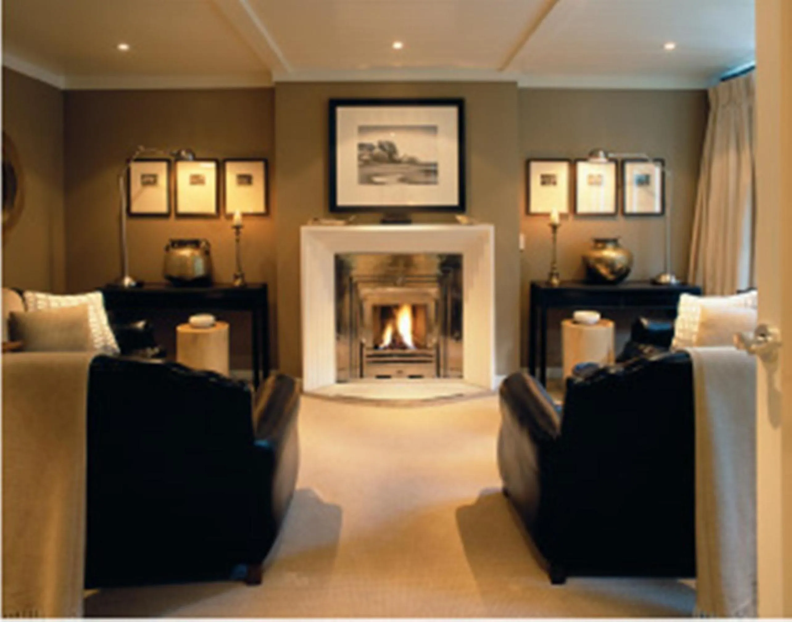 Living room in Huka Lodge