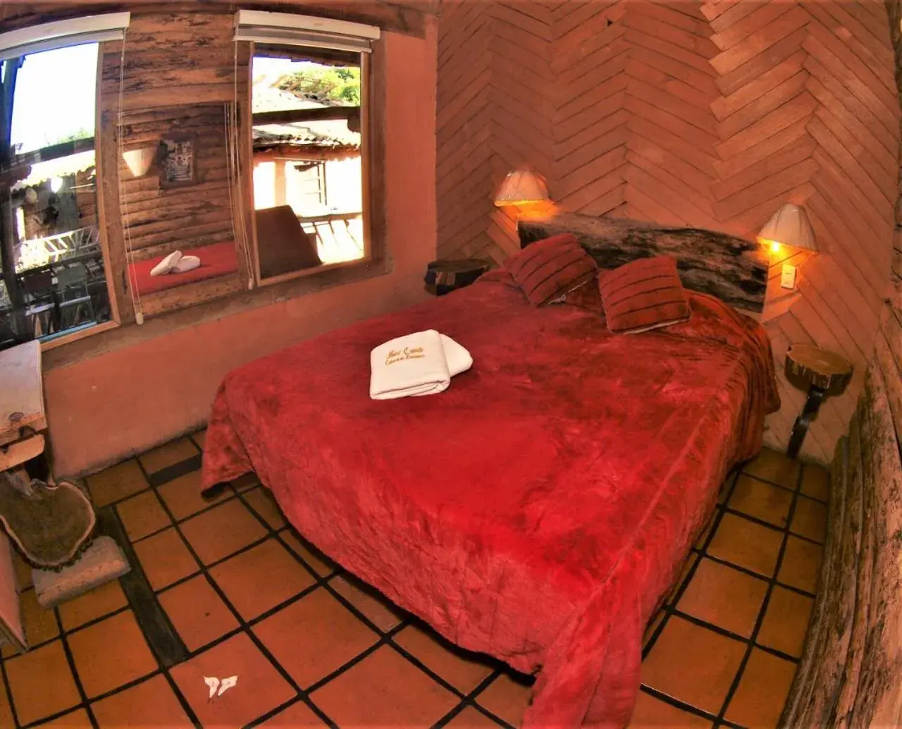 Family Room with Garden View in Hotel Cabaña Los Ruiseñores Family Room with Garden View in Hotel Cabaña Los Ruiseñores