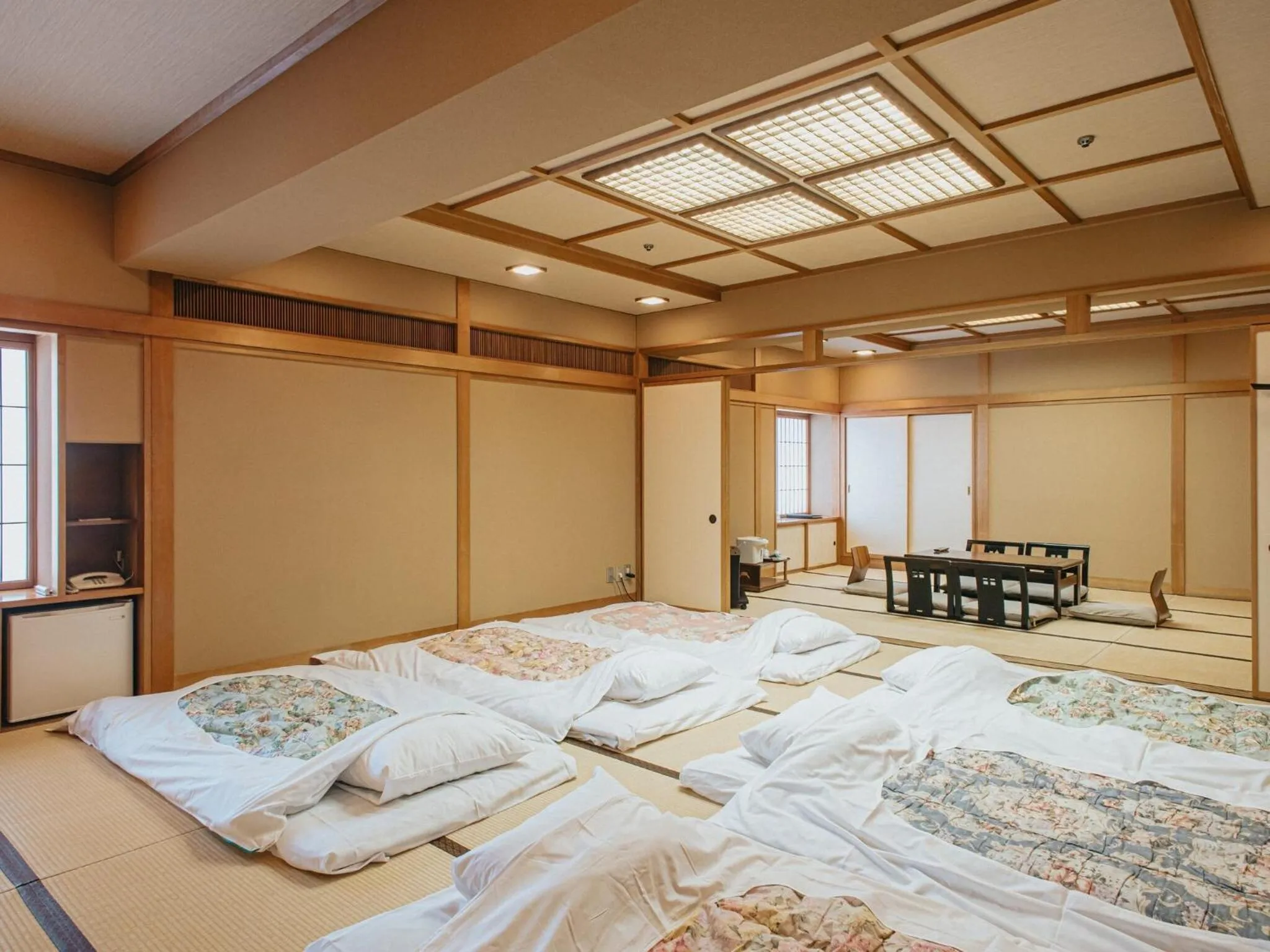 View (from property/room), Bed in Kanazawa Kokusai Hotel