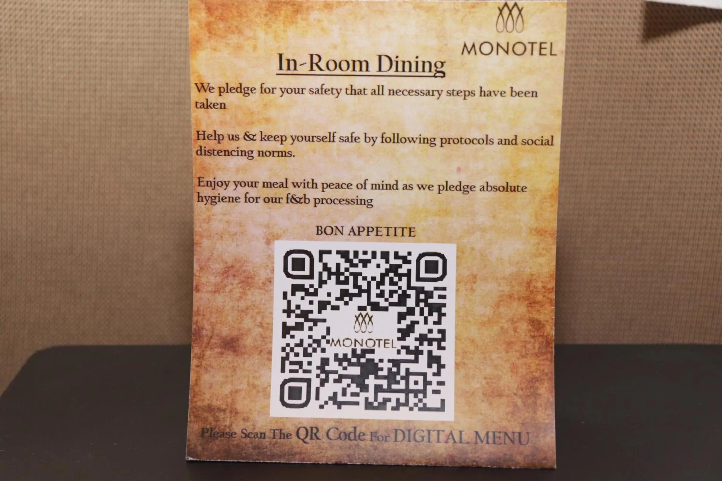 Dining area in Monotel