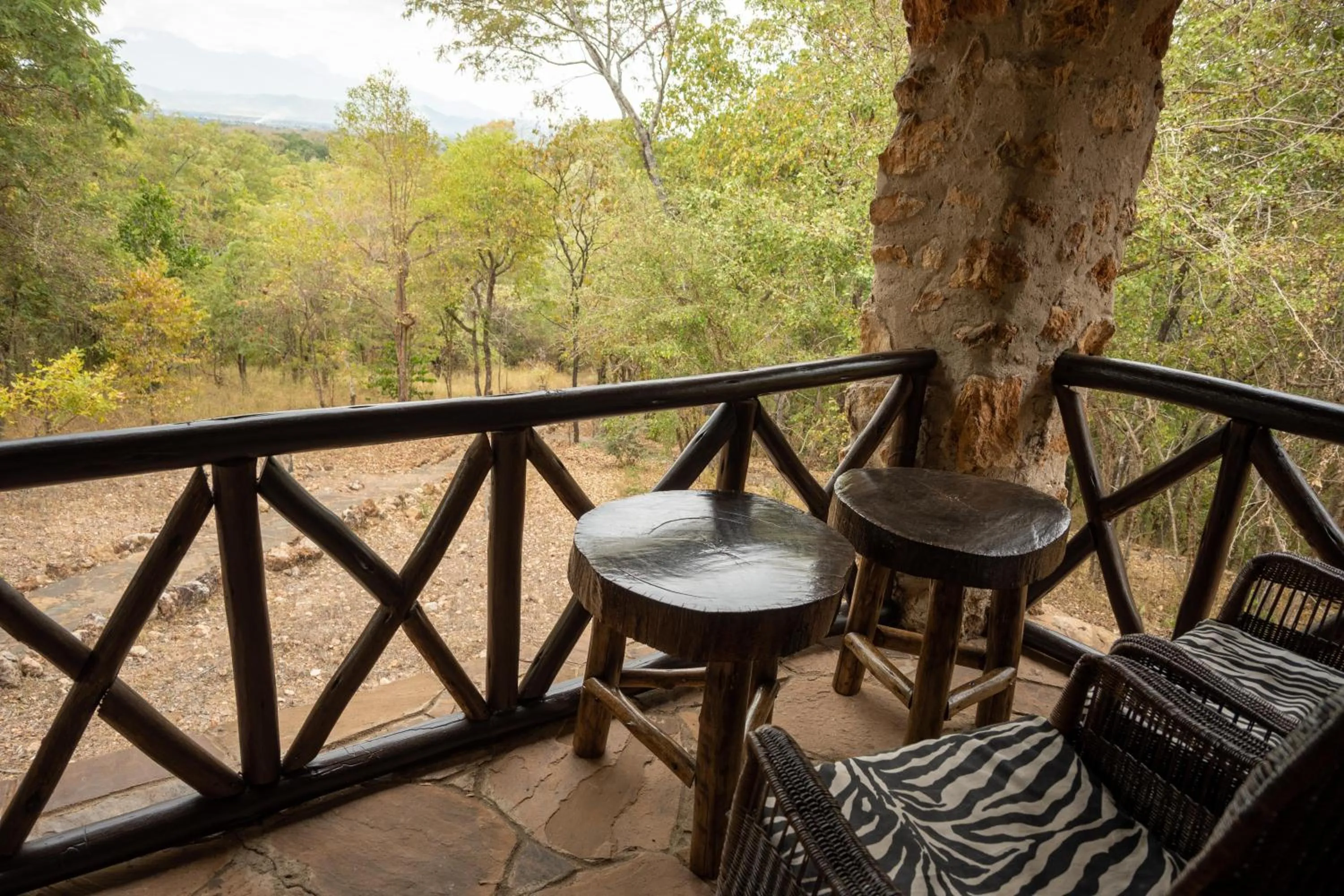 Balcony/Terrace in Sable Mountain Lodge, A Tent with a View Safaris