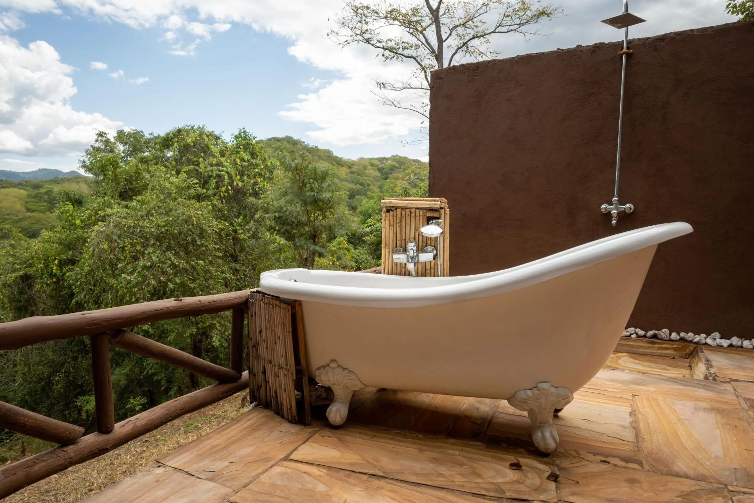 Bathroom in Sable Mountain Lodge, A Tent with a View Safaris