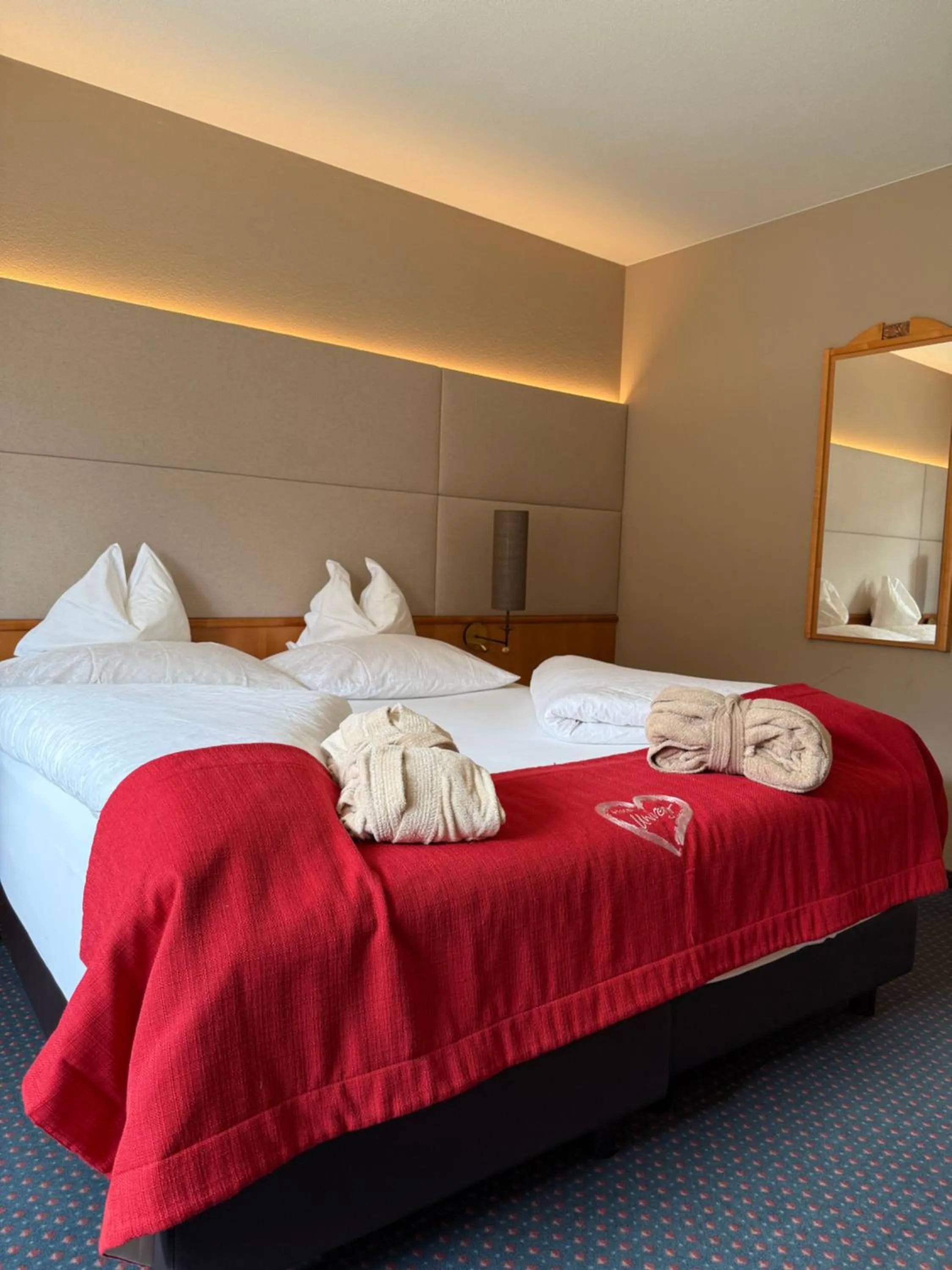 Bed in Hotel Universo