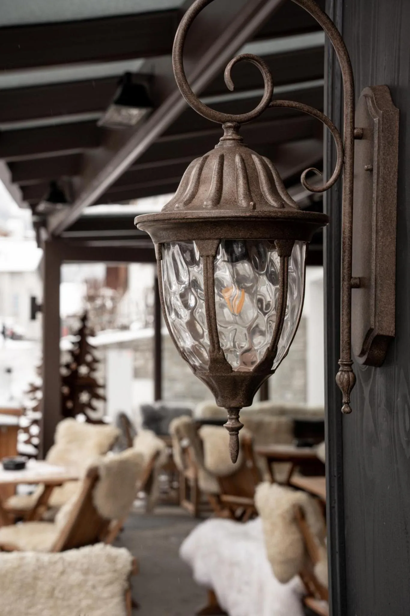 Seating area in Hotel Universo