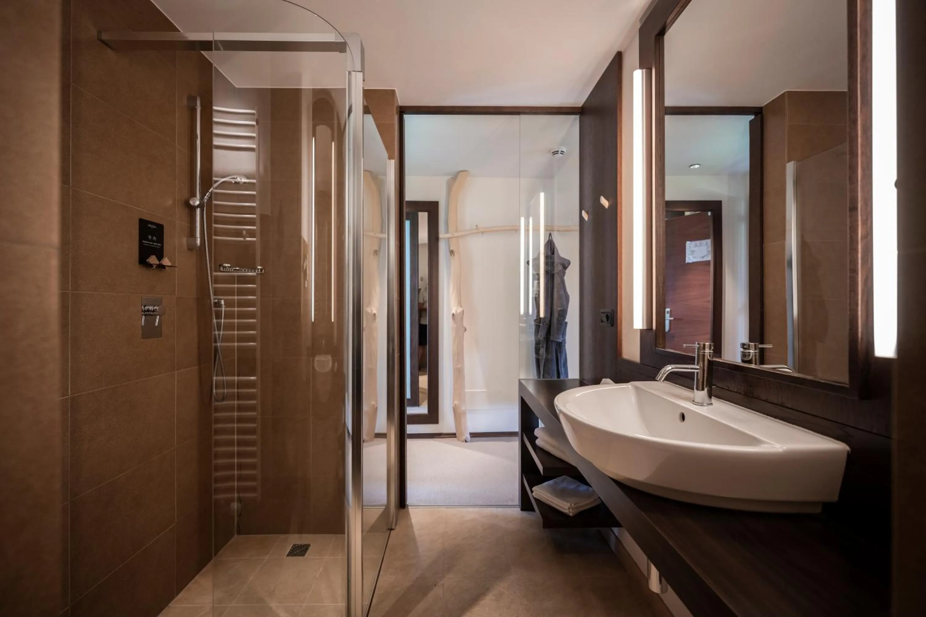 Bathroom in Das Mühlwald - Quality Time Family Resort